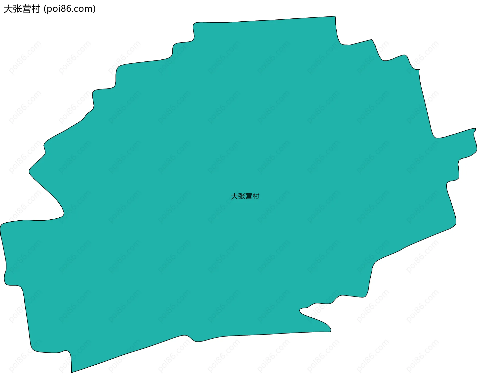 大张营村边界地图