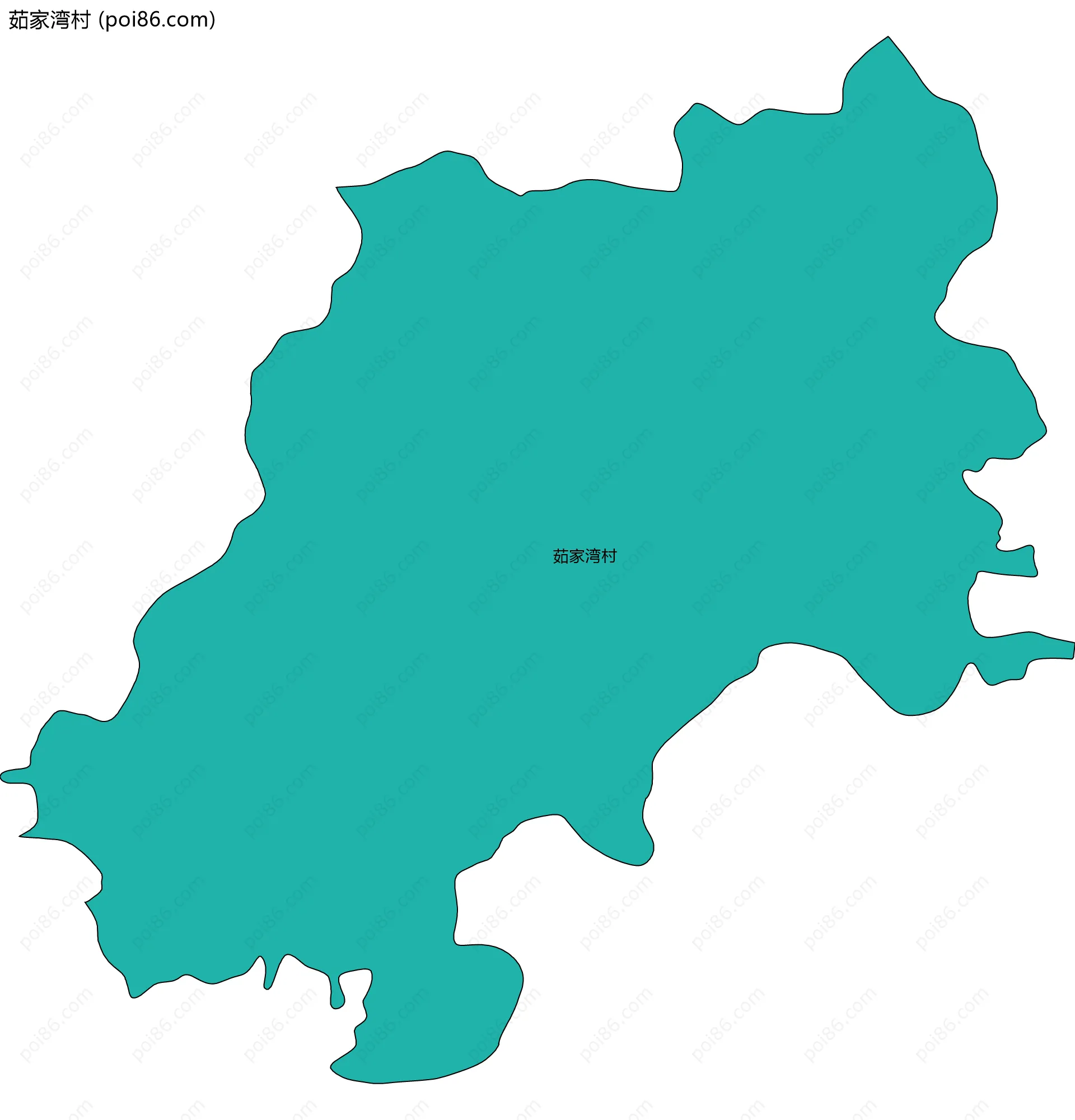 茹家湾村边界地图