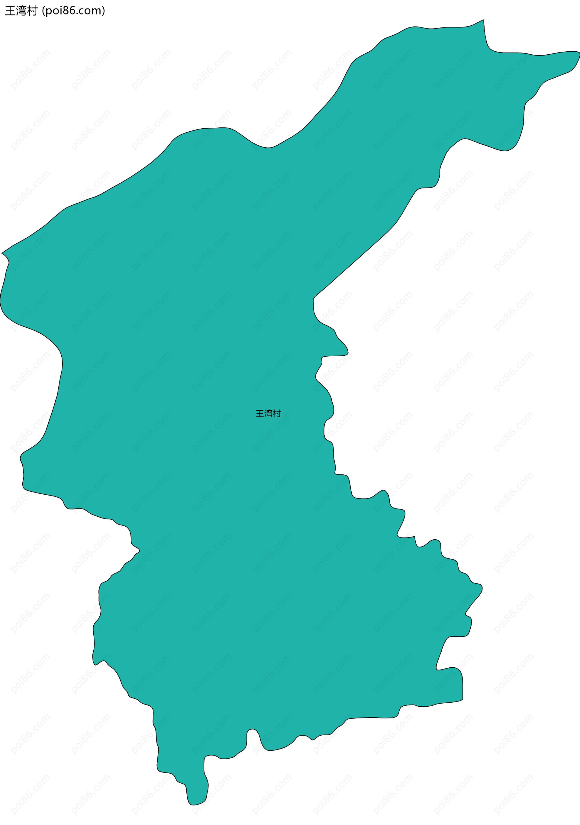 王湾村边界地图