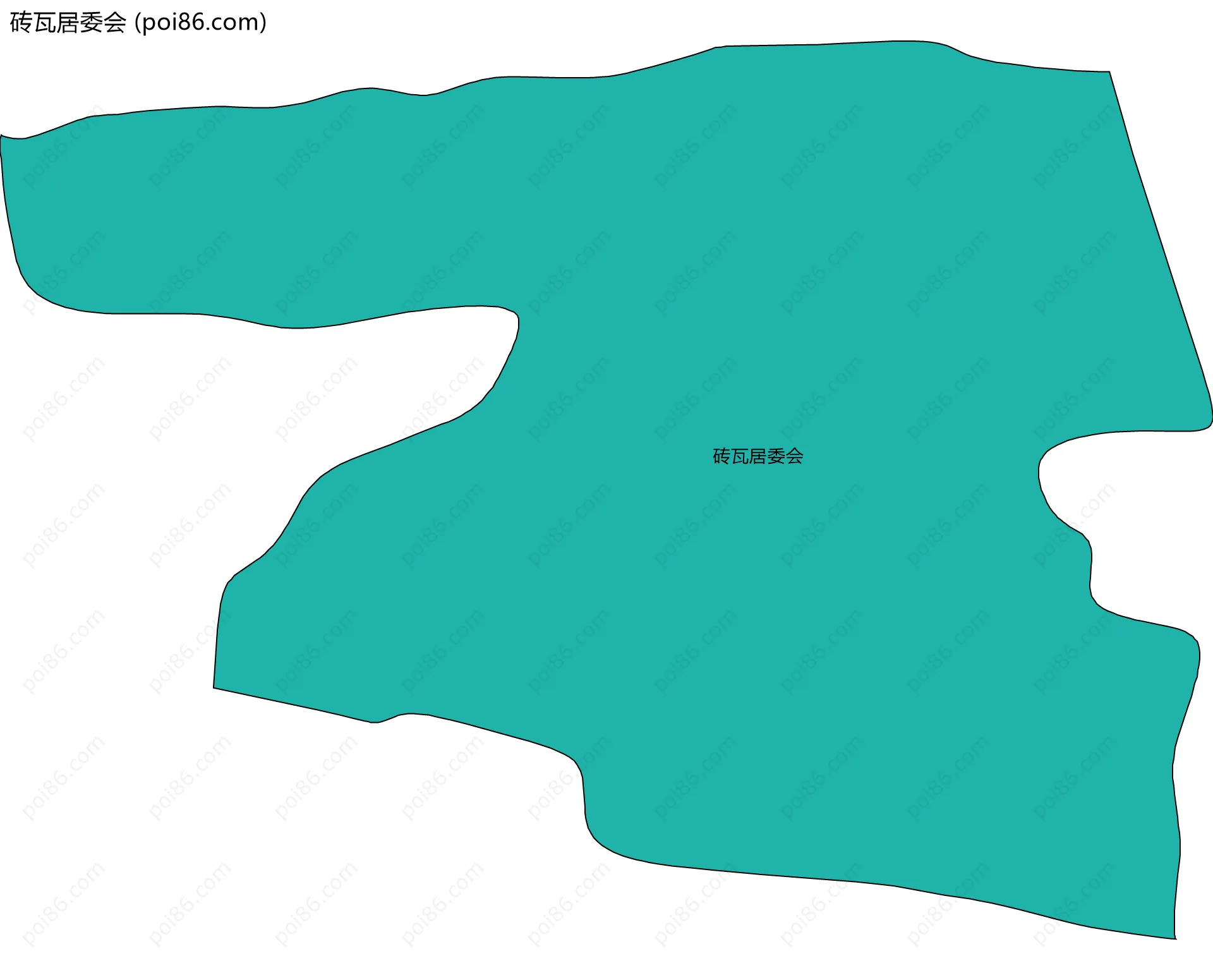 砖瓦居委会边界地图
