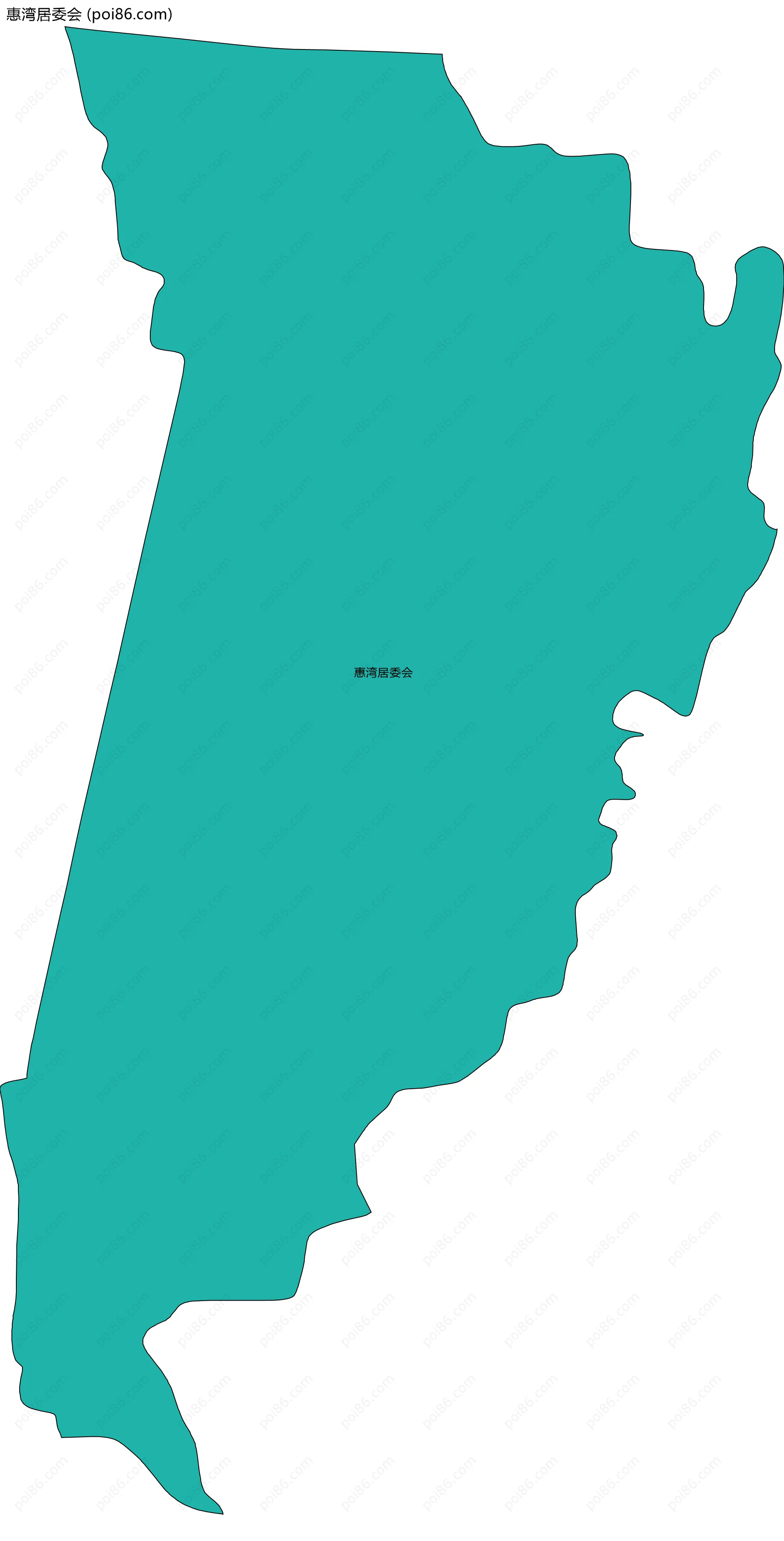 惠湾居委会边界地图