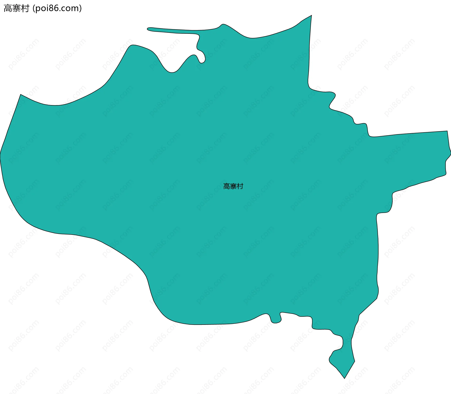 高寨村边界地图