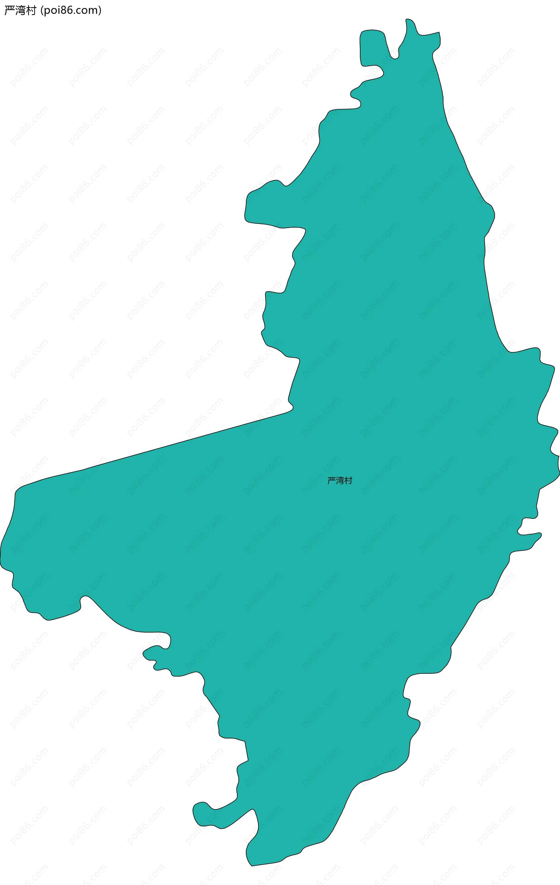 严湾村边界地图