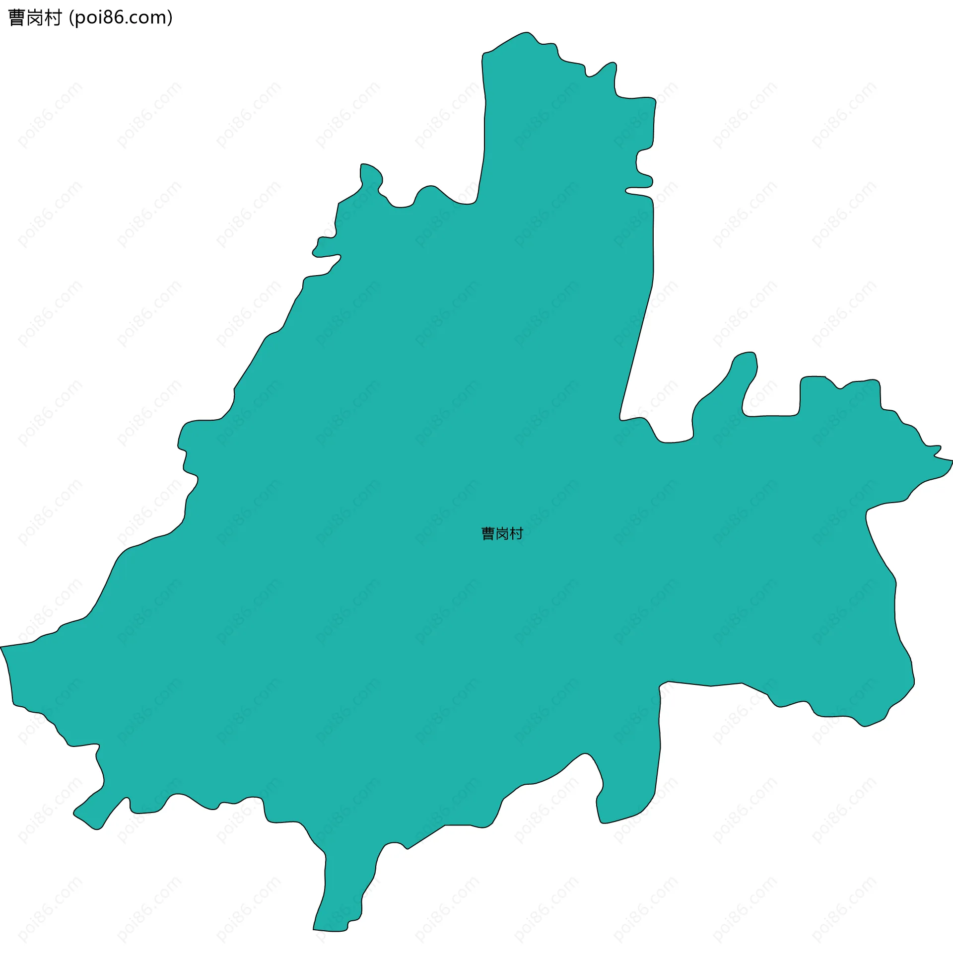 曹岗村边界地图