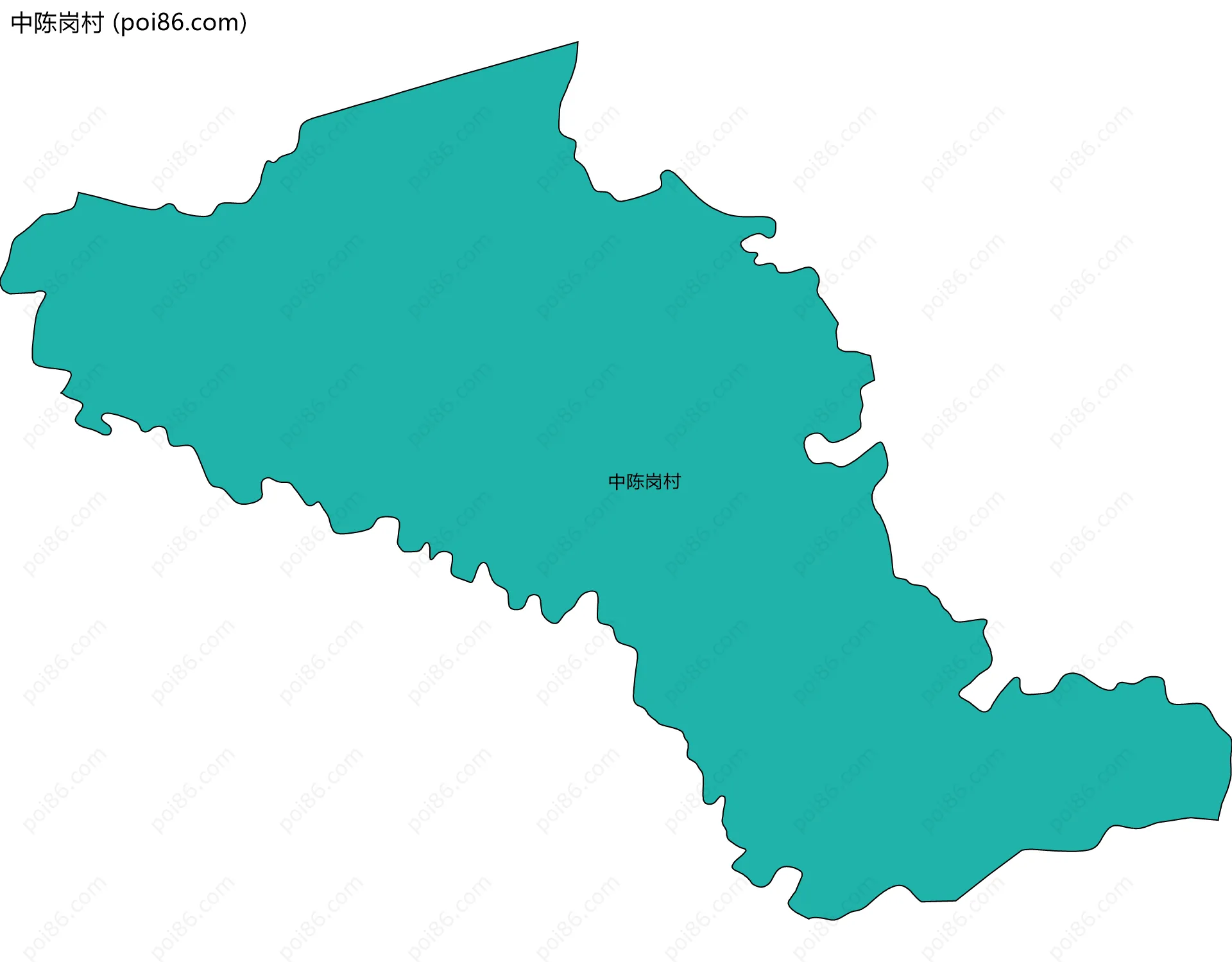 中陈岗村边界地图