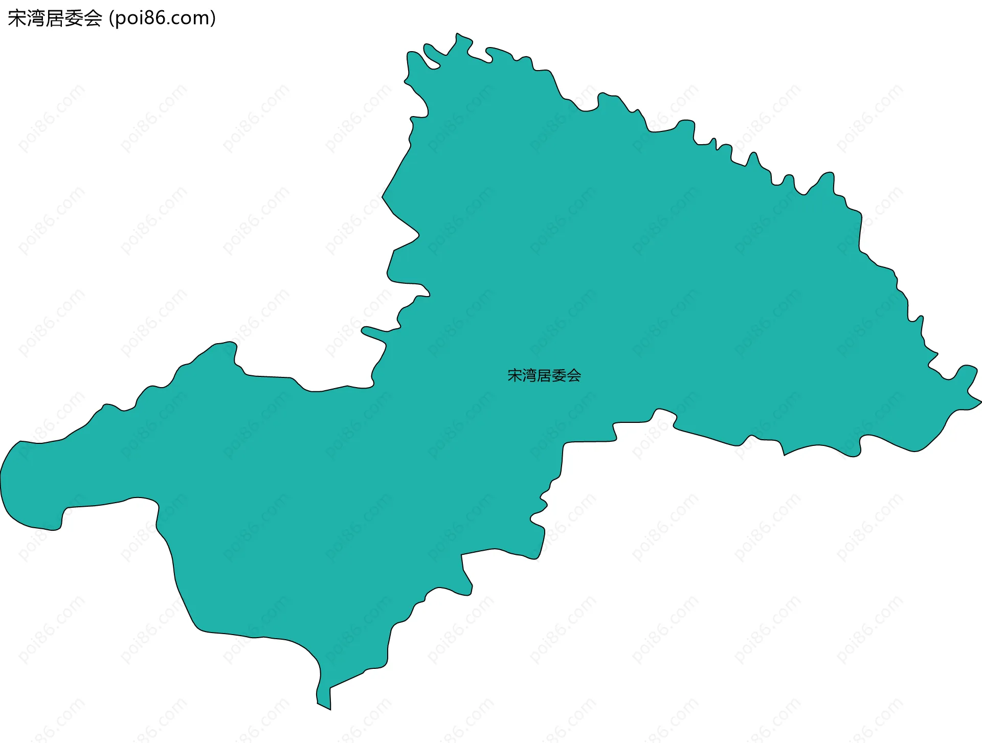 宋湾居委会边界地图