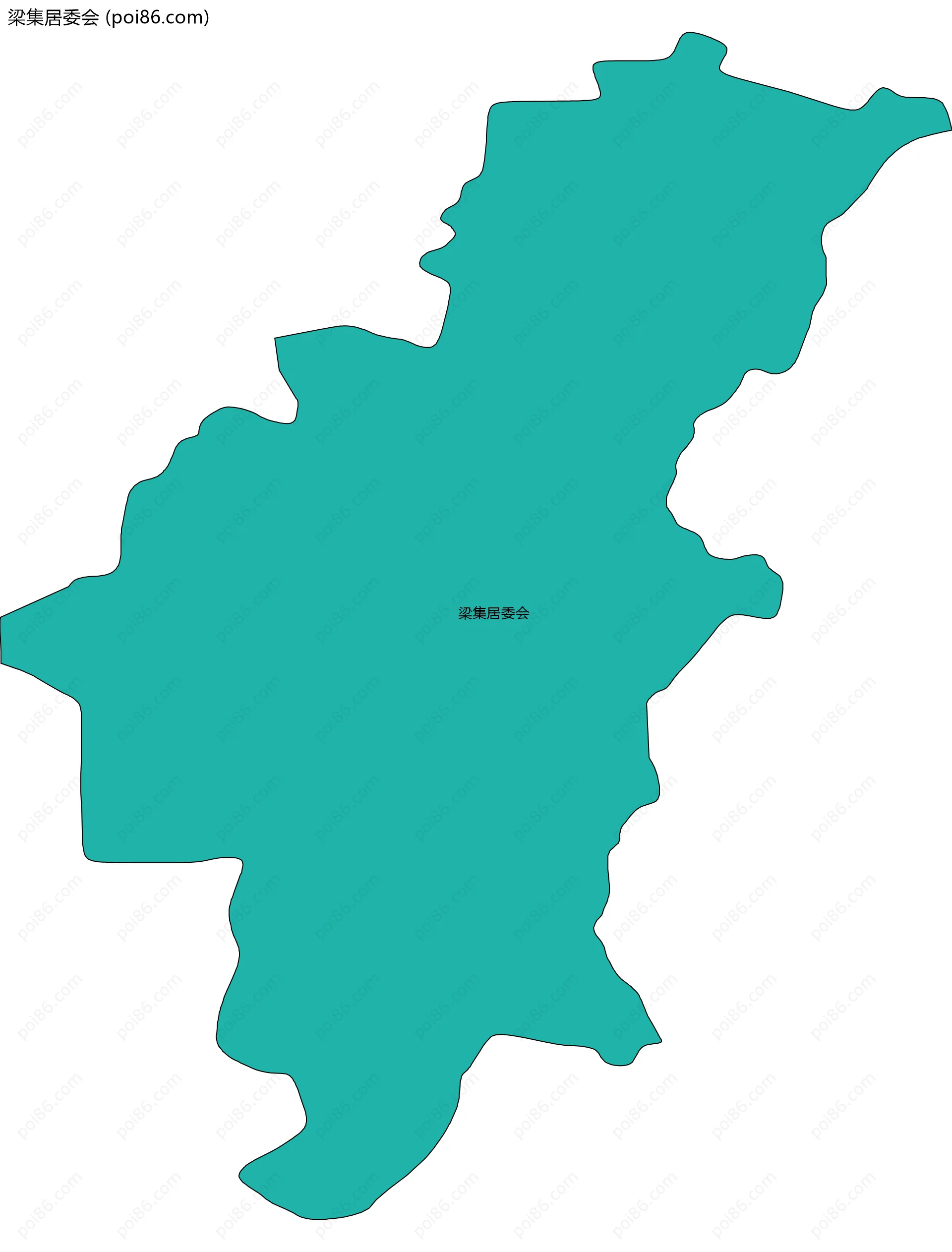 梁集居委会边界地图