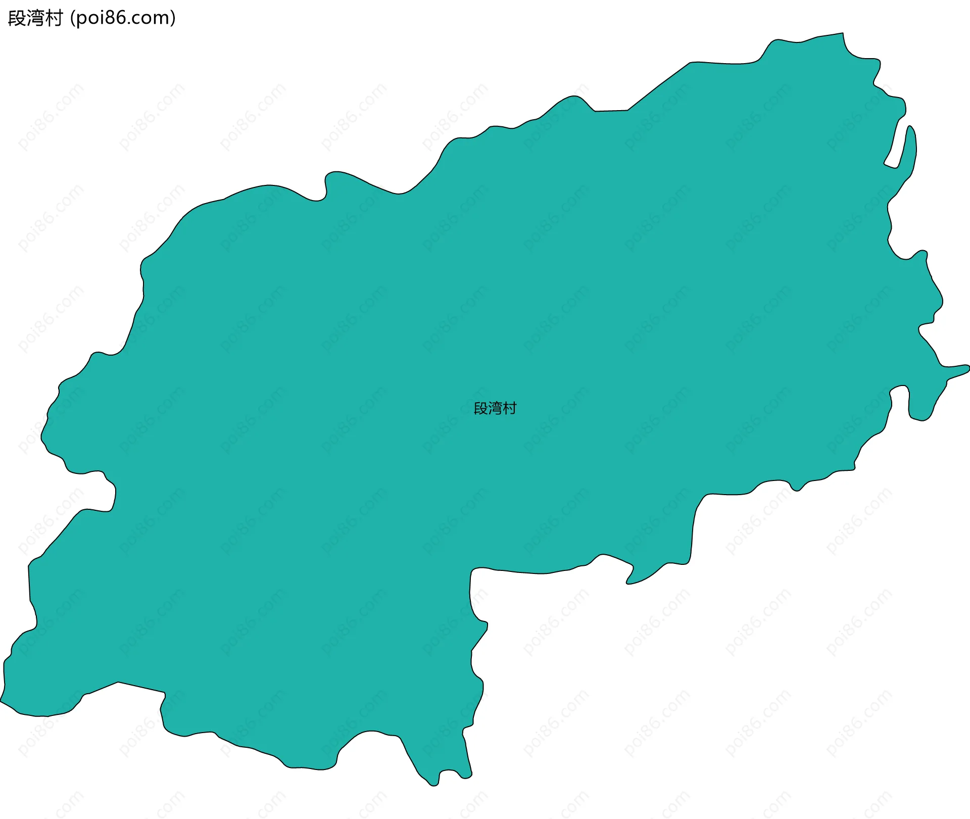 段湾村边界地图