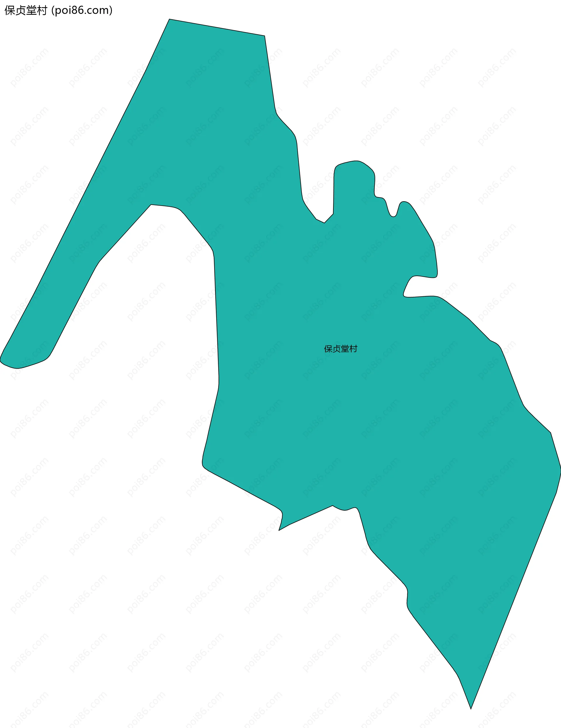 保贞堂村边界地图