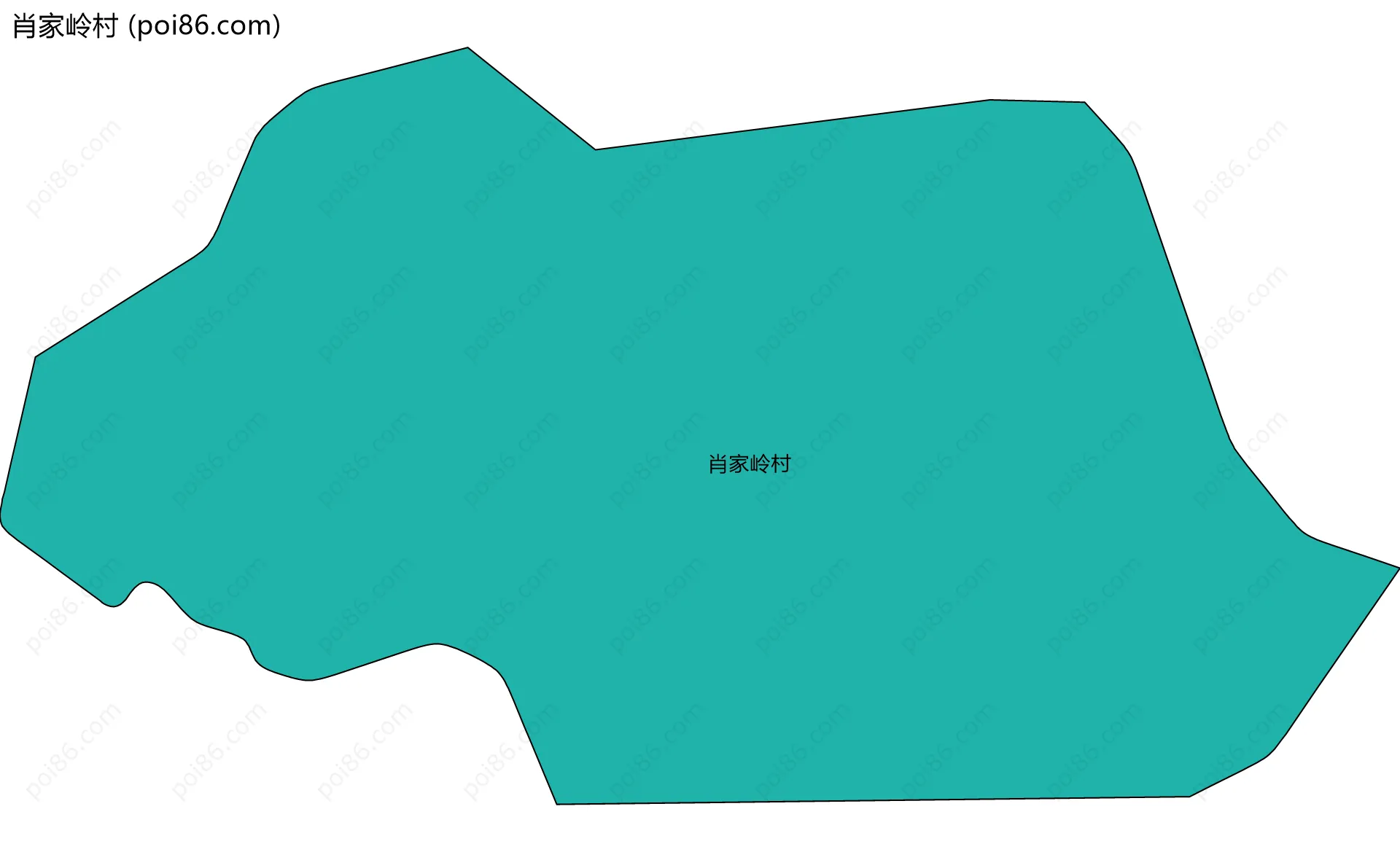 肖家岭村边界地图