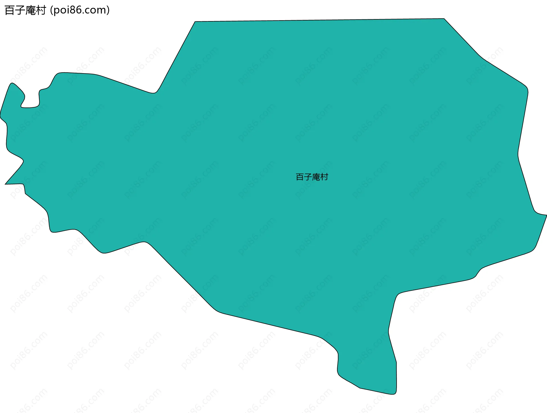 百子庵村边界地图