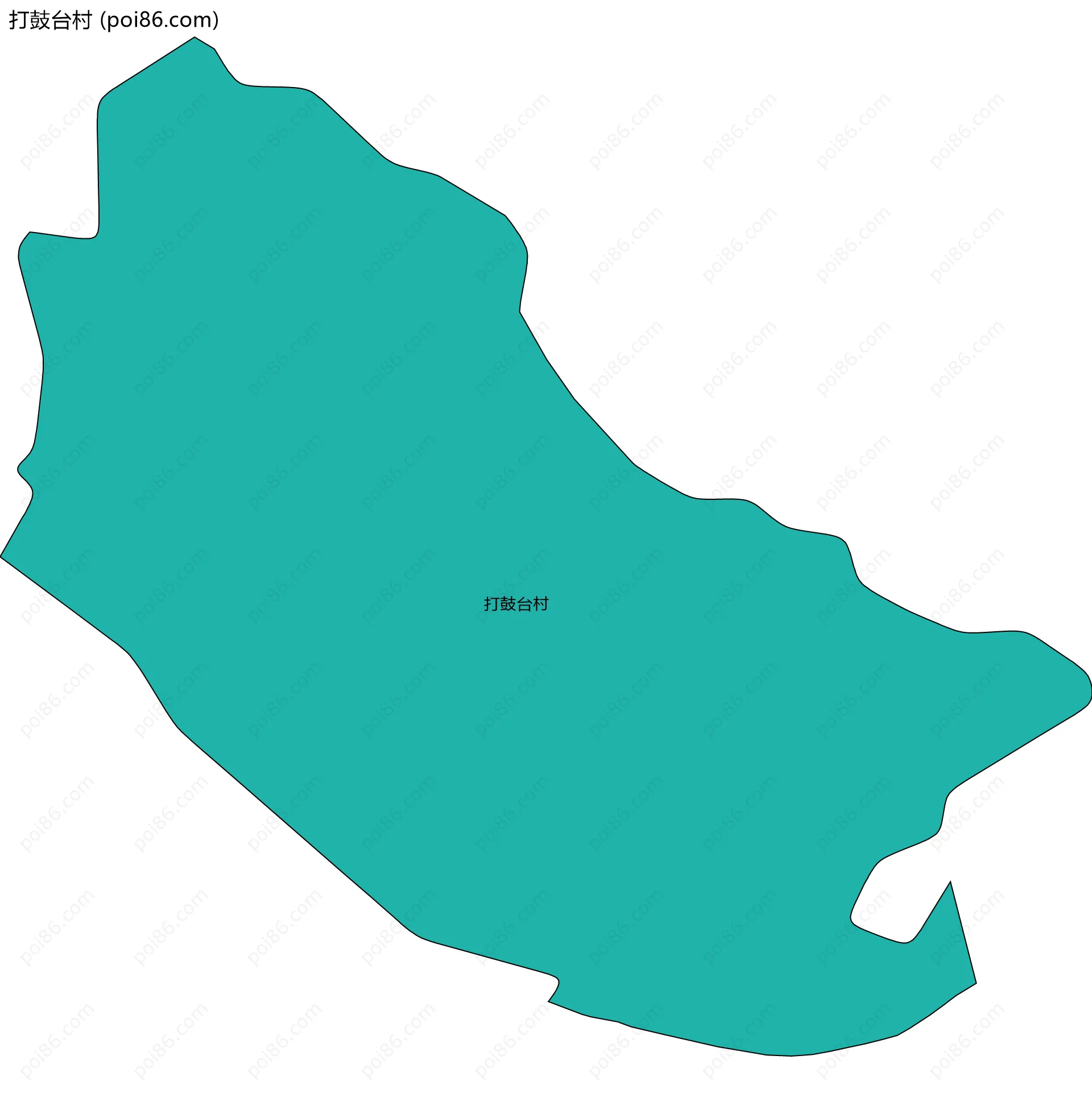 打鼓台村边界地图