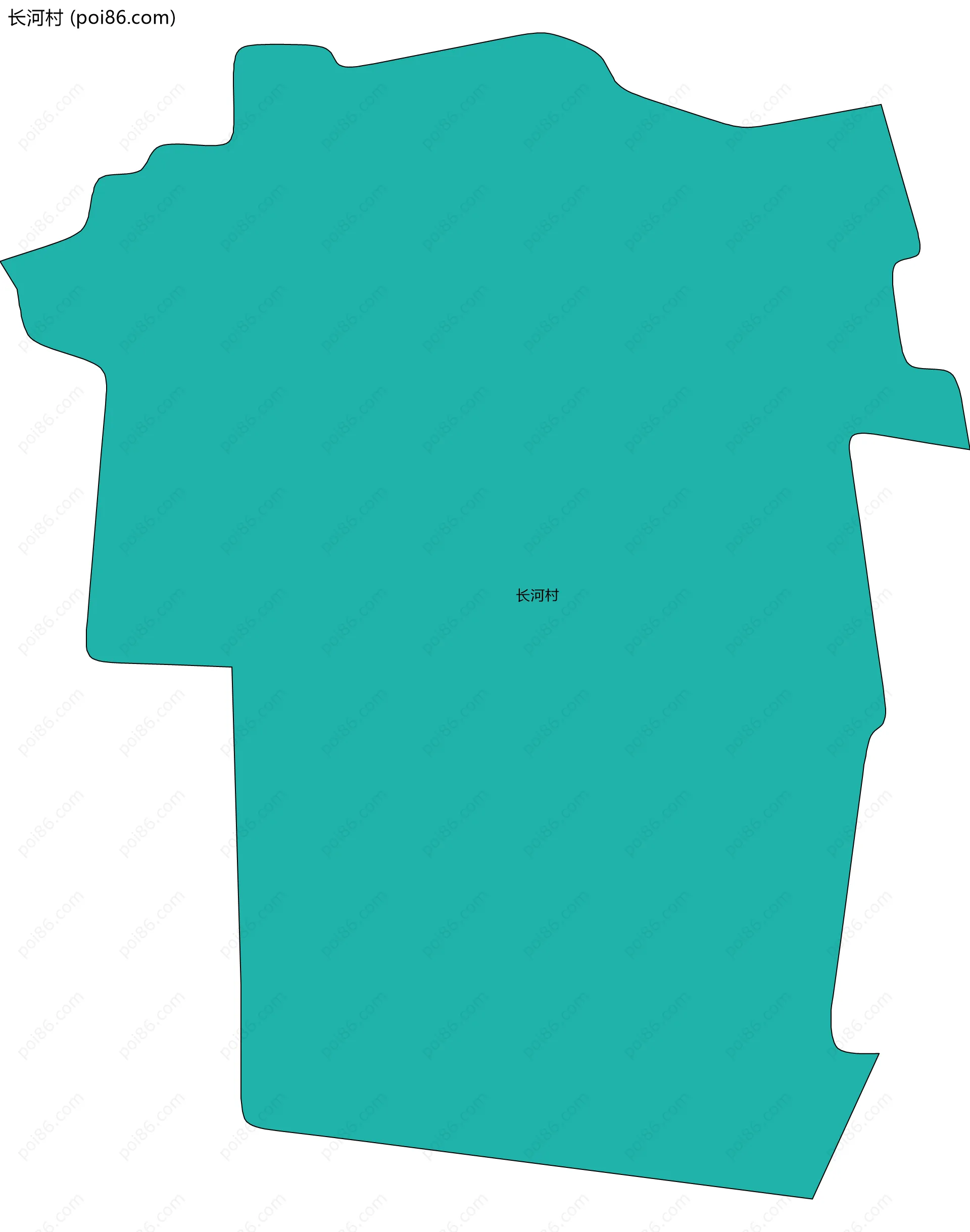 长河村边界地图