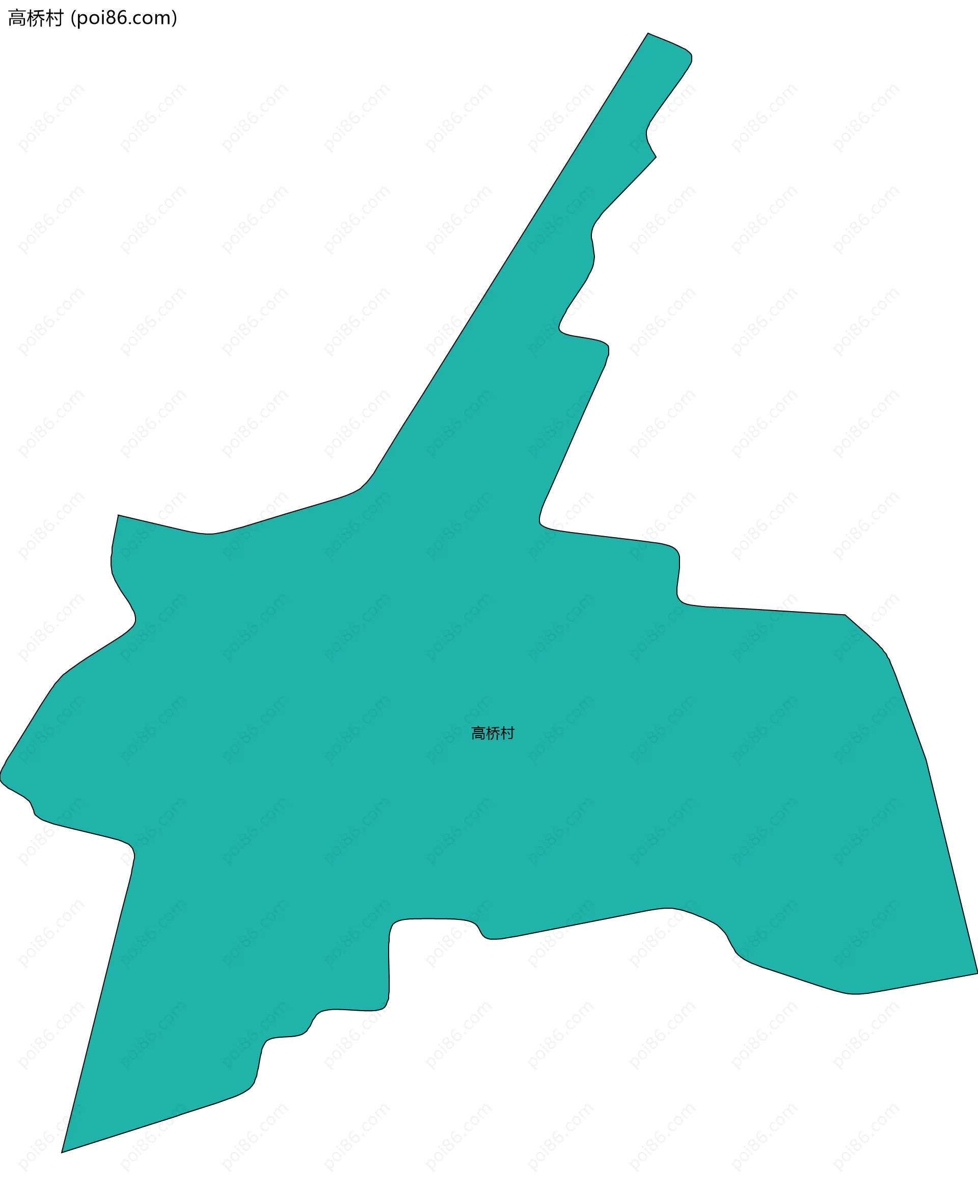 高桥村边界地图