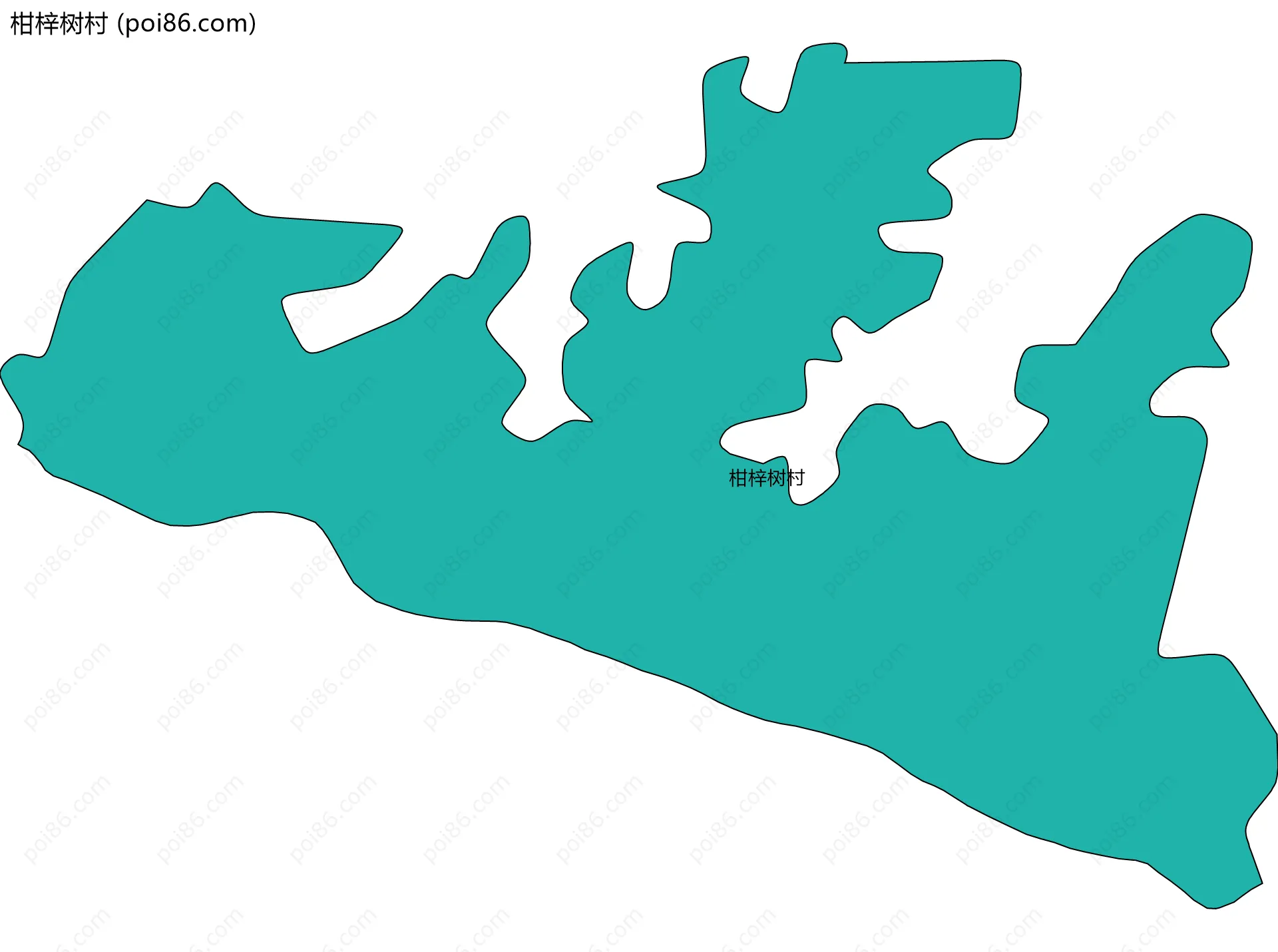 柑梓树村边界地图