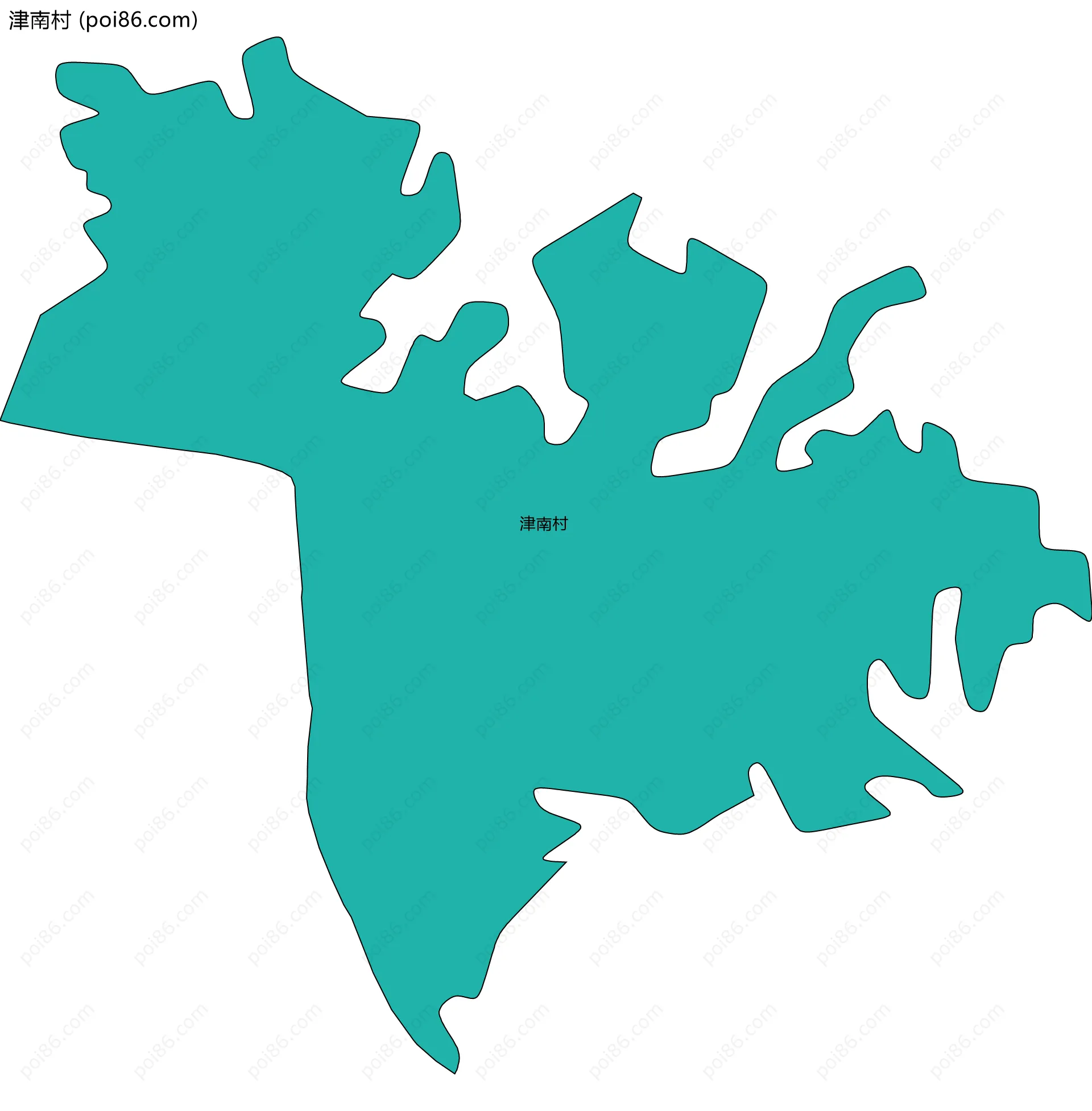 津南村边界地图