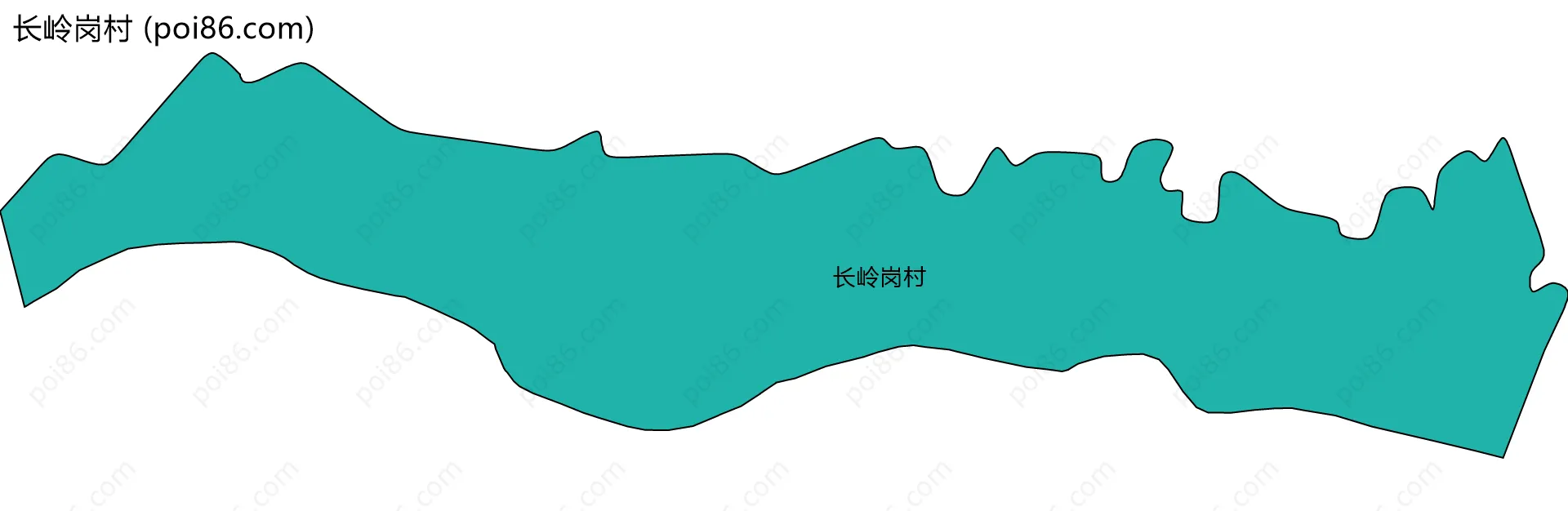 长岭岗村边界地图