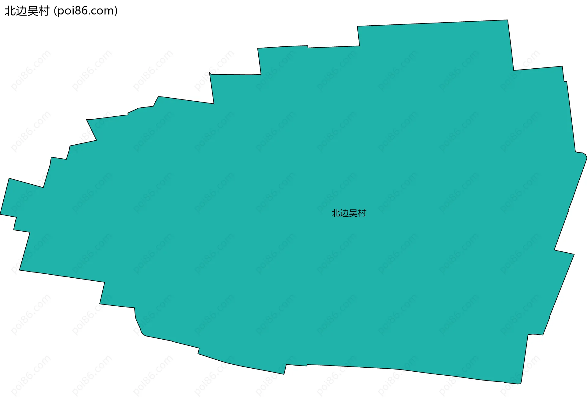 北边吴村边界地图