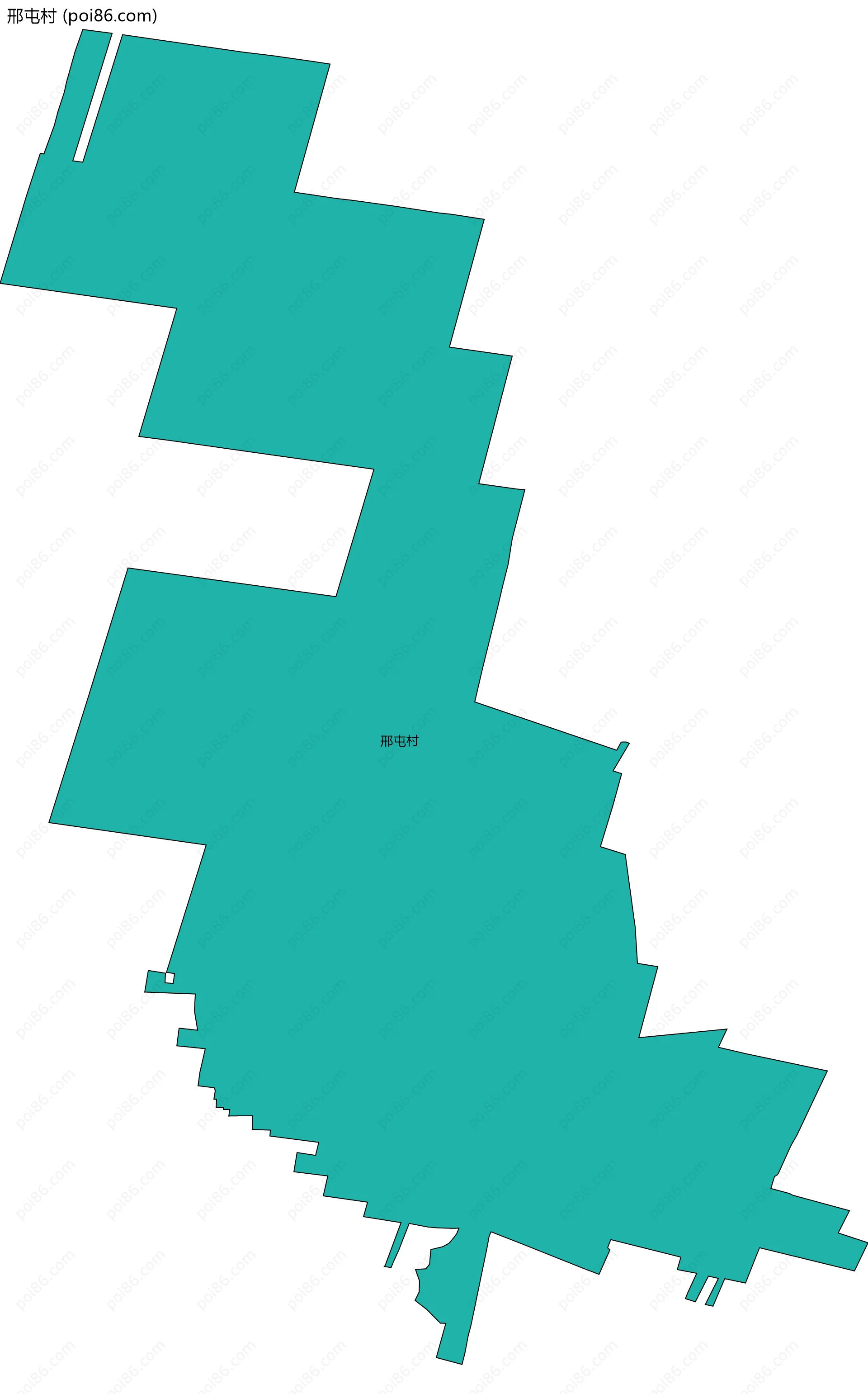 邢屯村边界地图