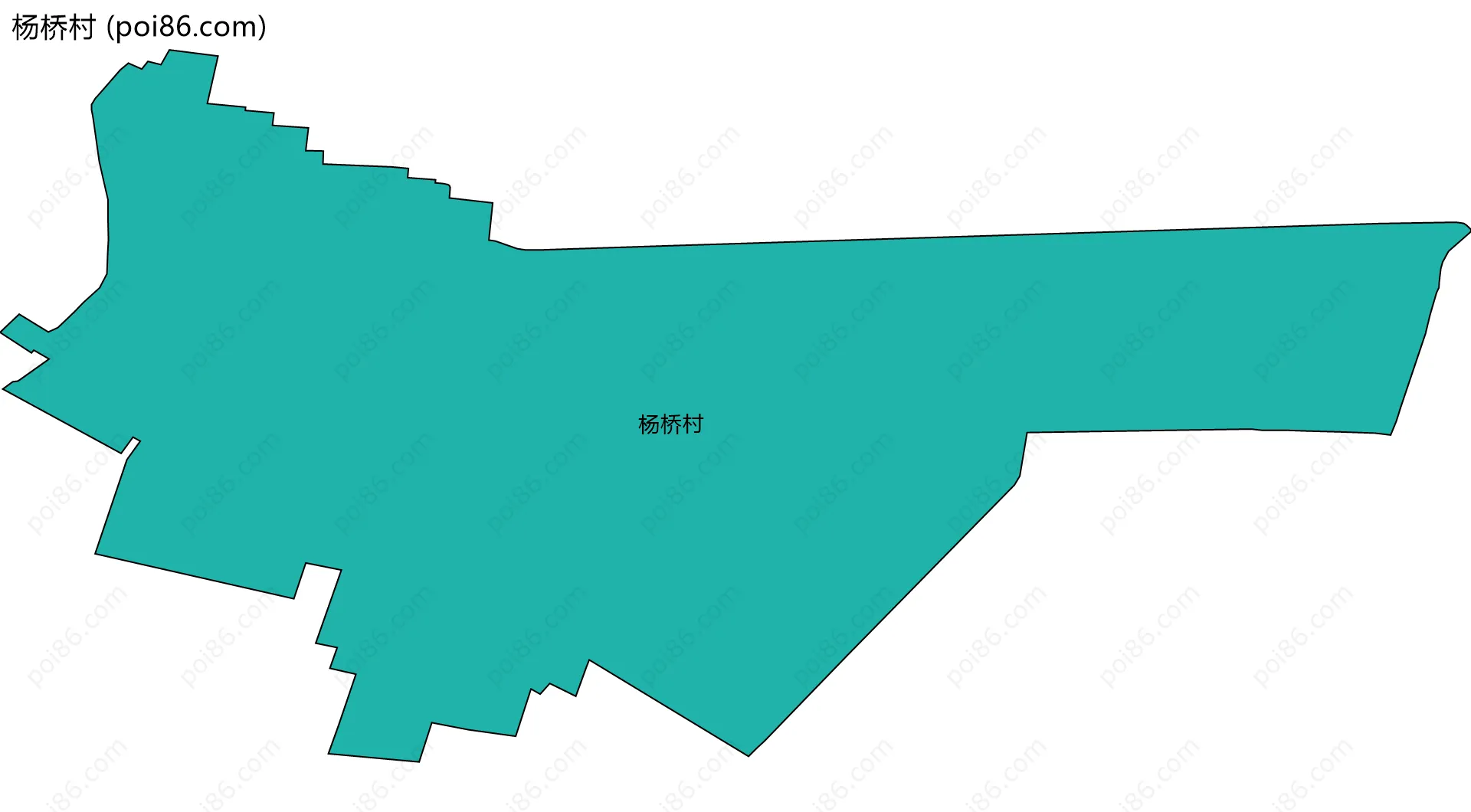 杨桥村边界地图