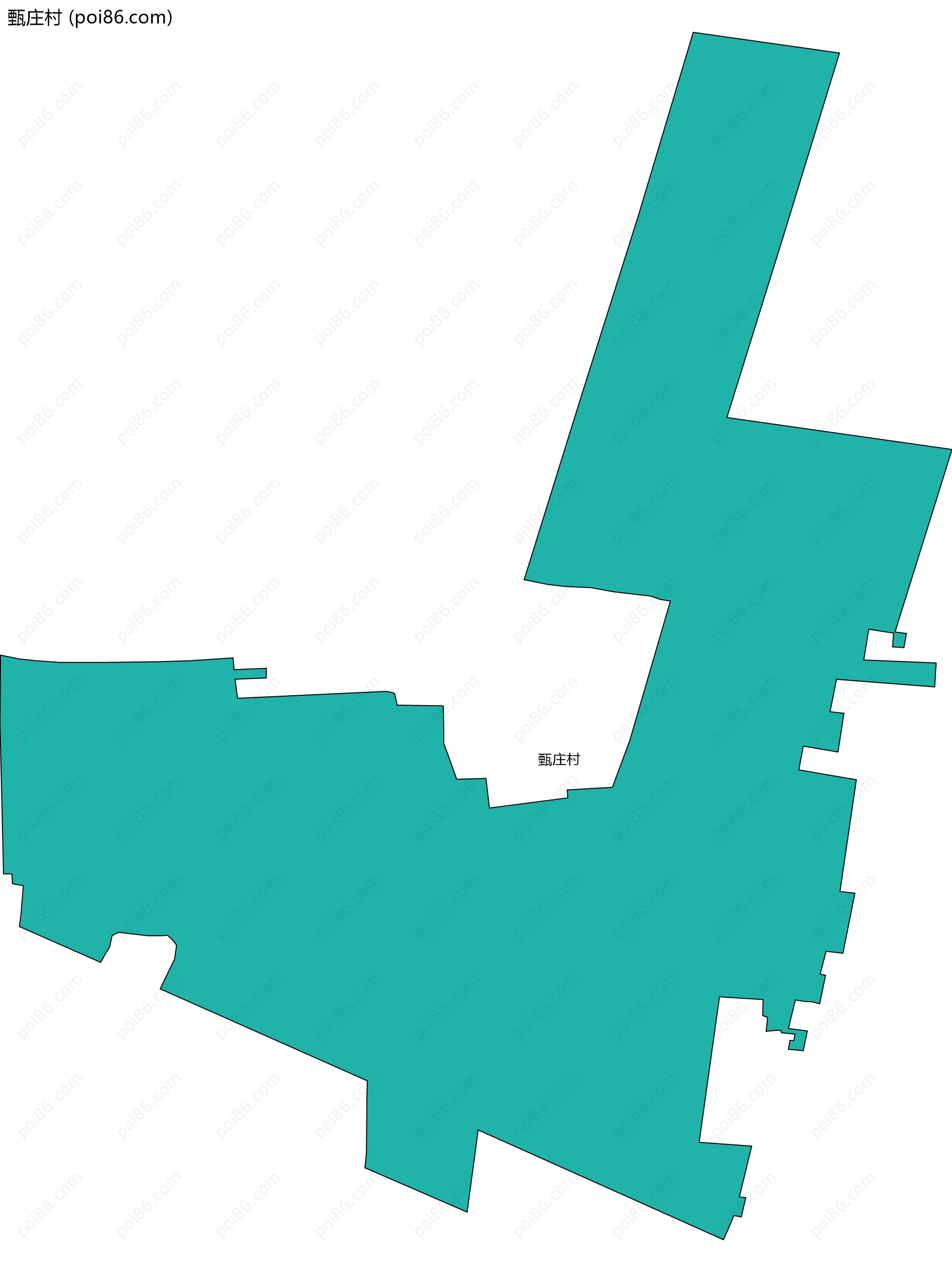 甄庄村边界地图