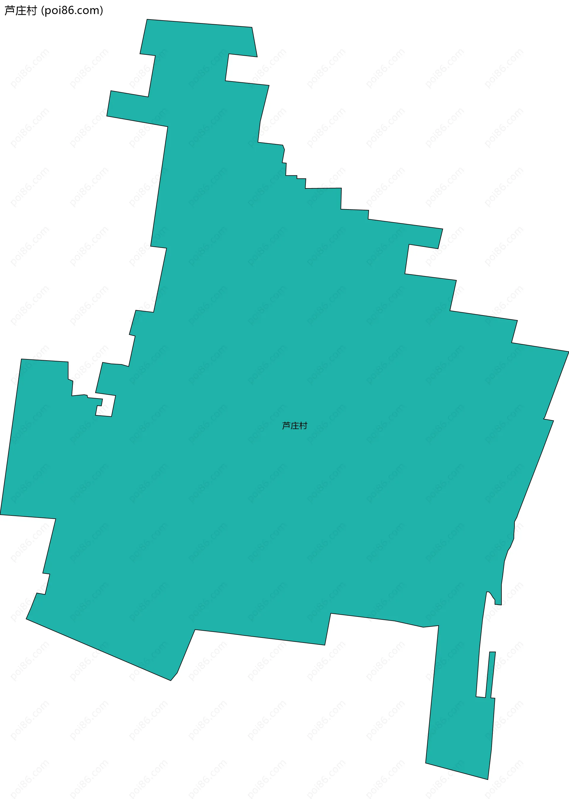 芦庄村边界地图