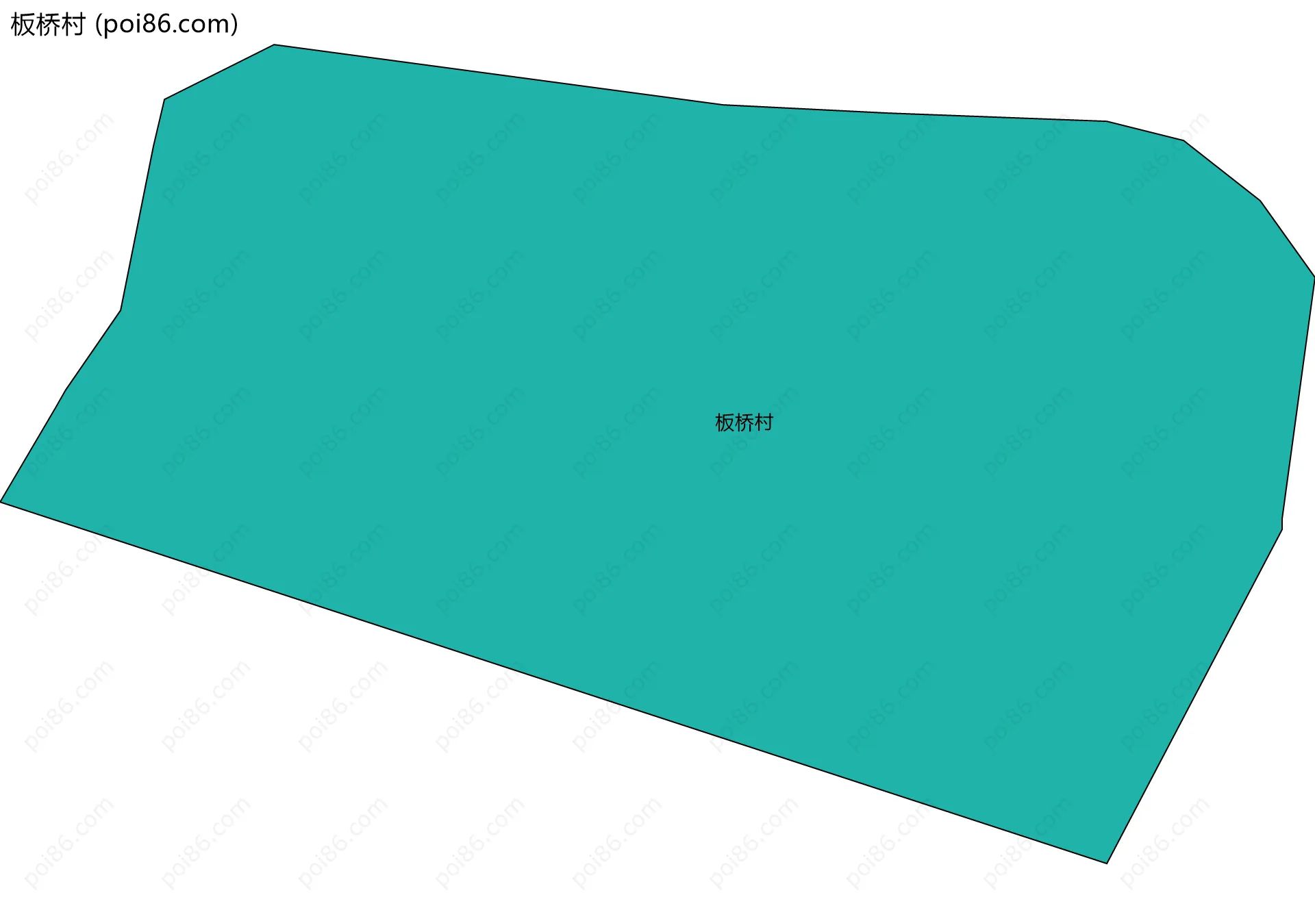 板桥村边界地图