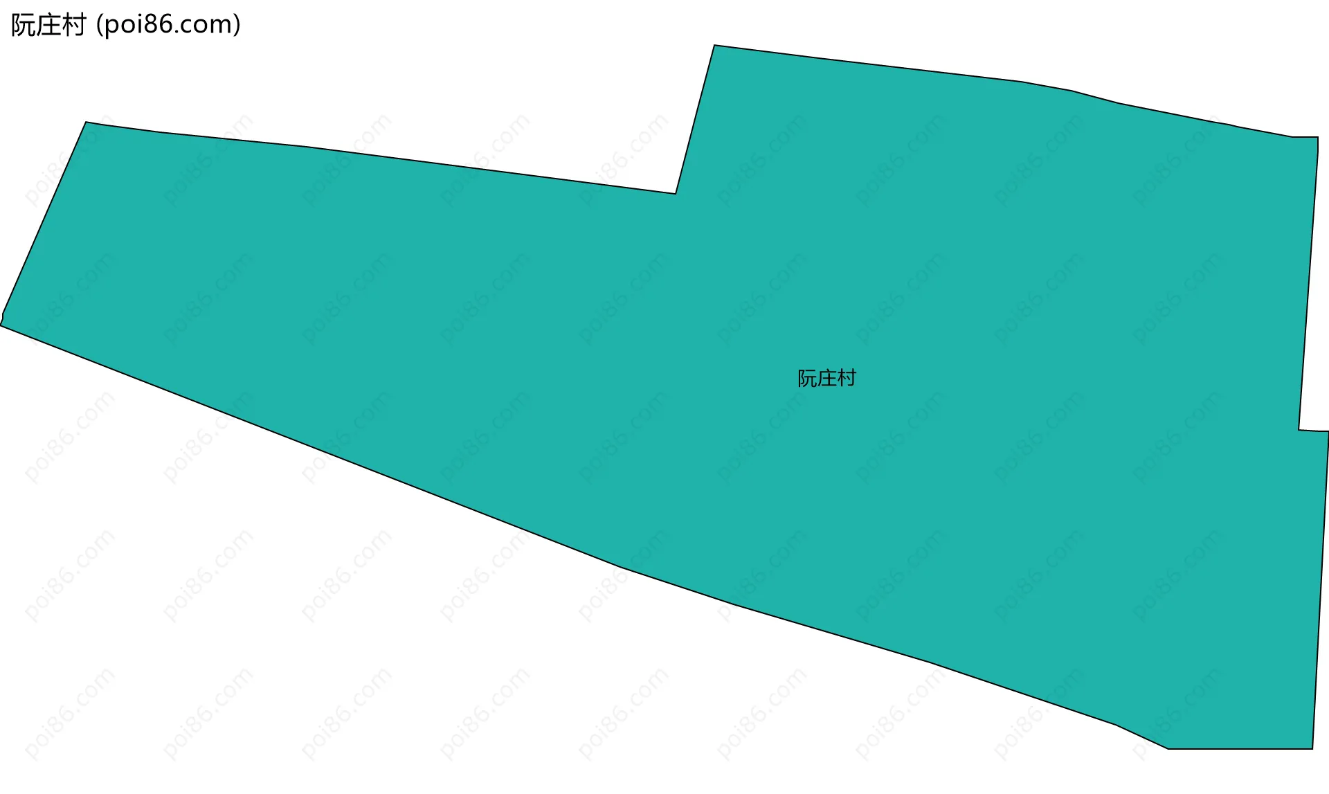 阮庄村边界地图
