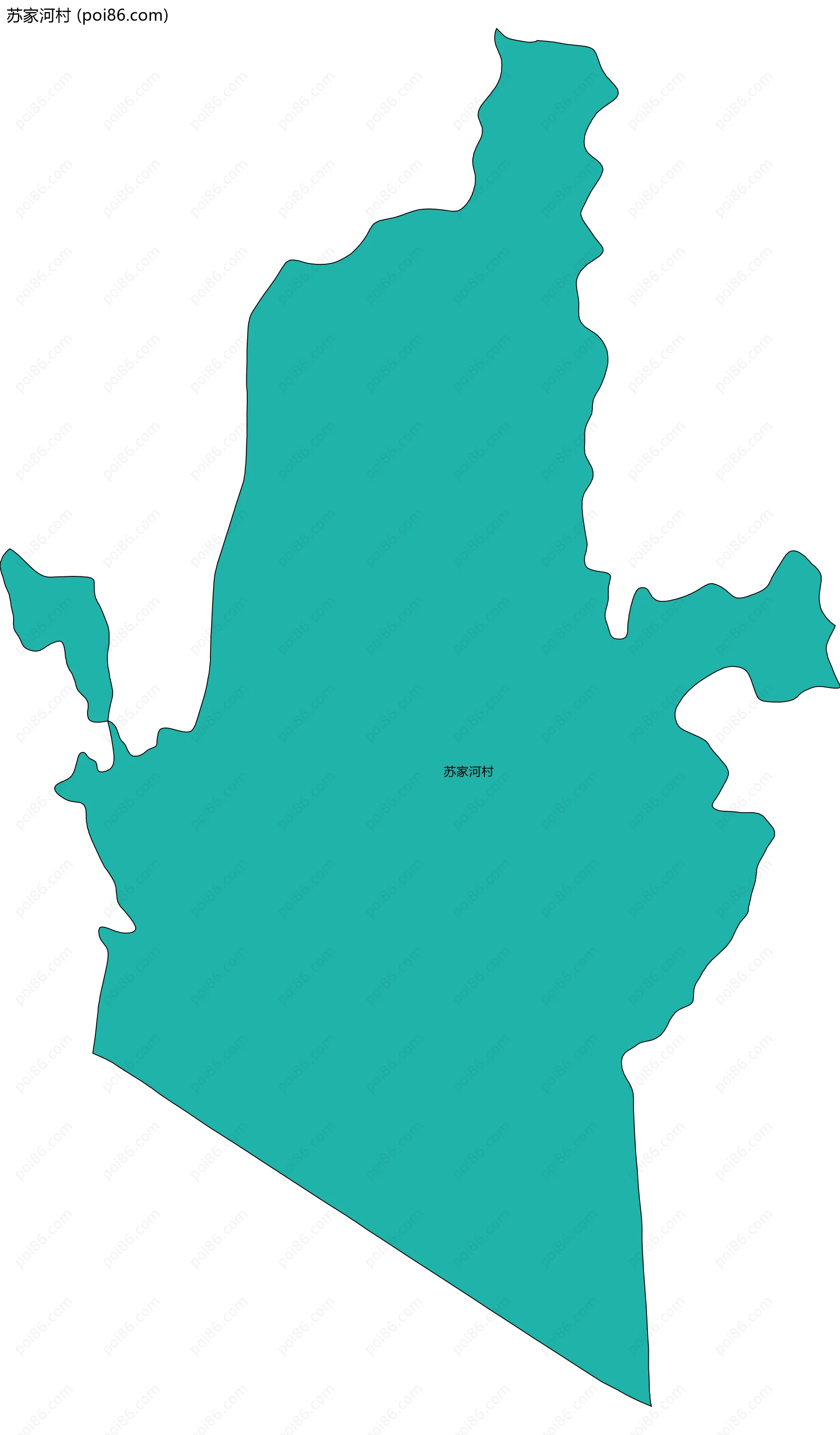 苏家河村边界地图