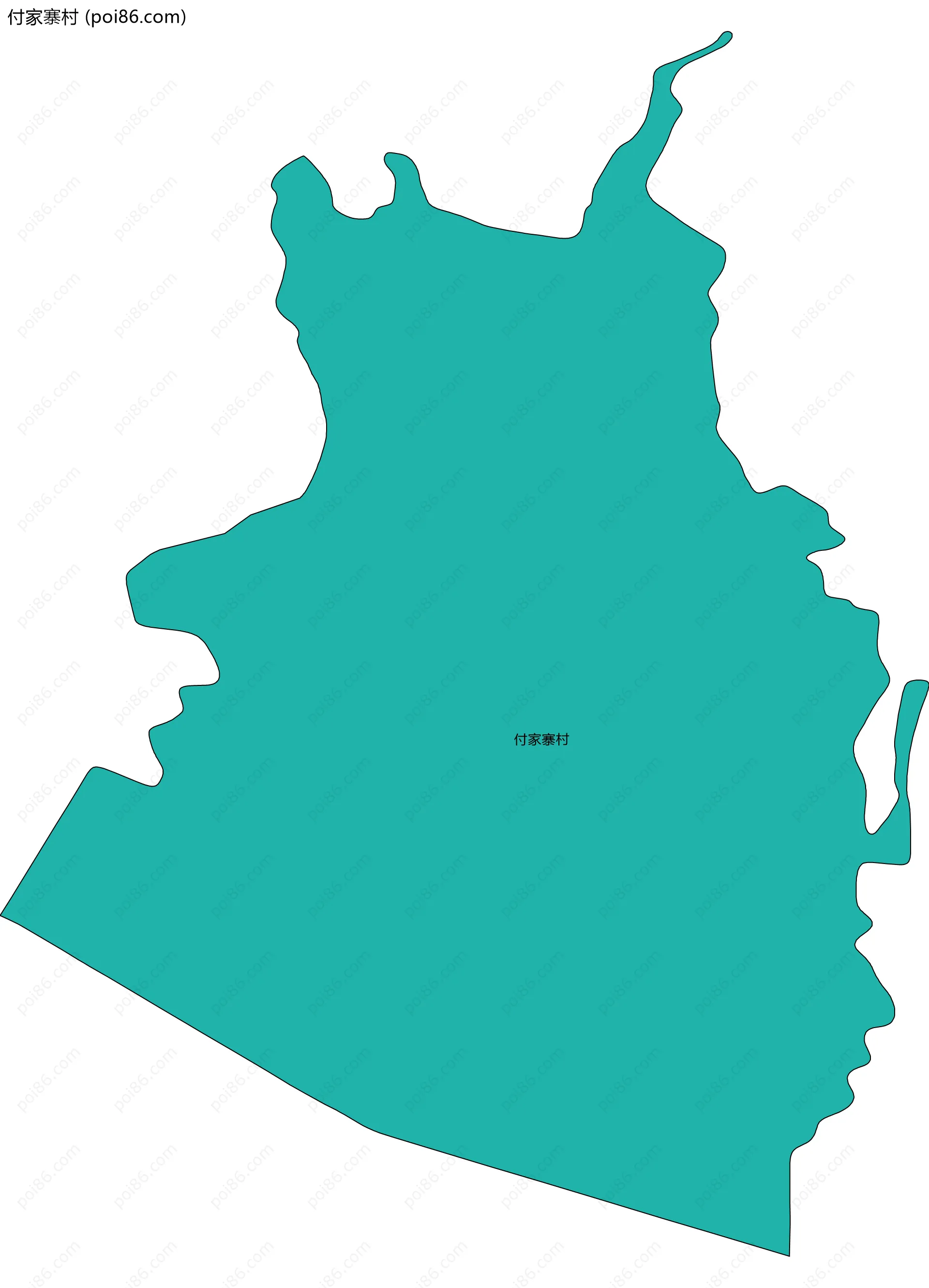 付家寨村边界地图