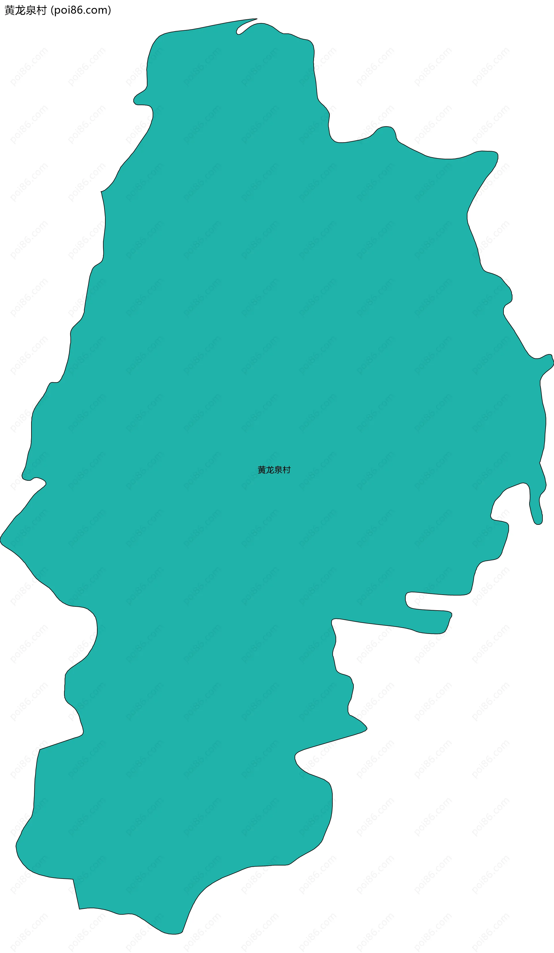 黄龙泉村边界地图