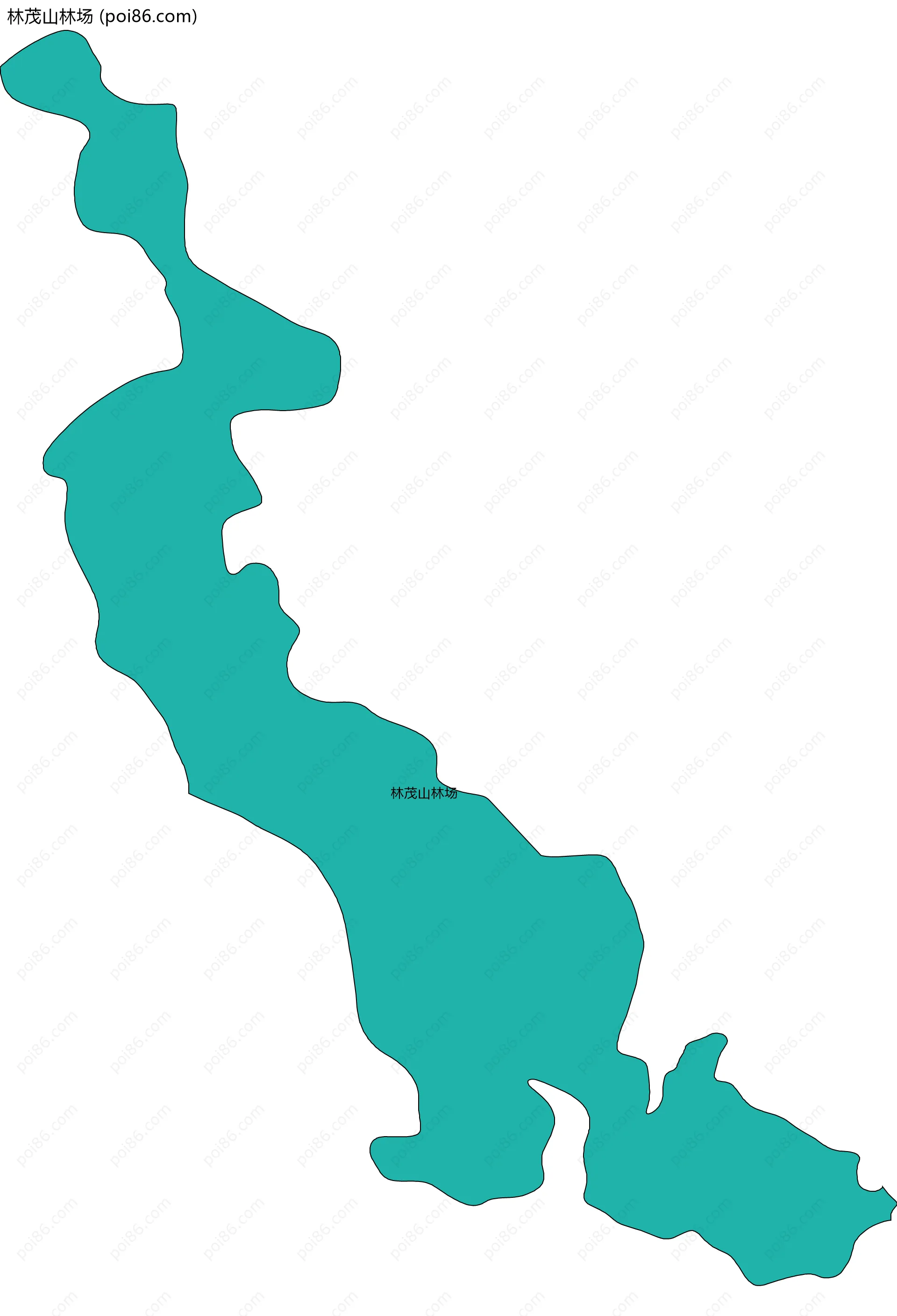 林茂山林场边界地图