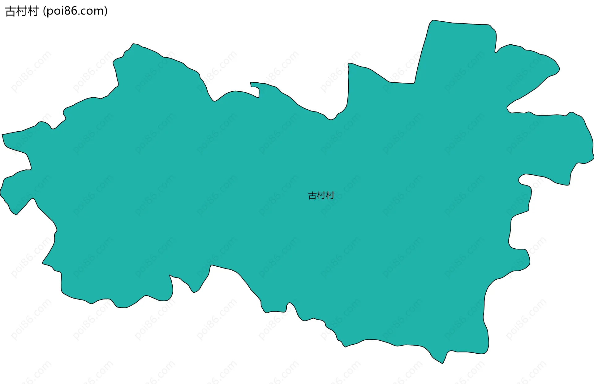 古村村边界地图