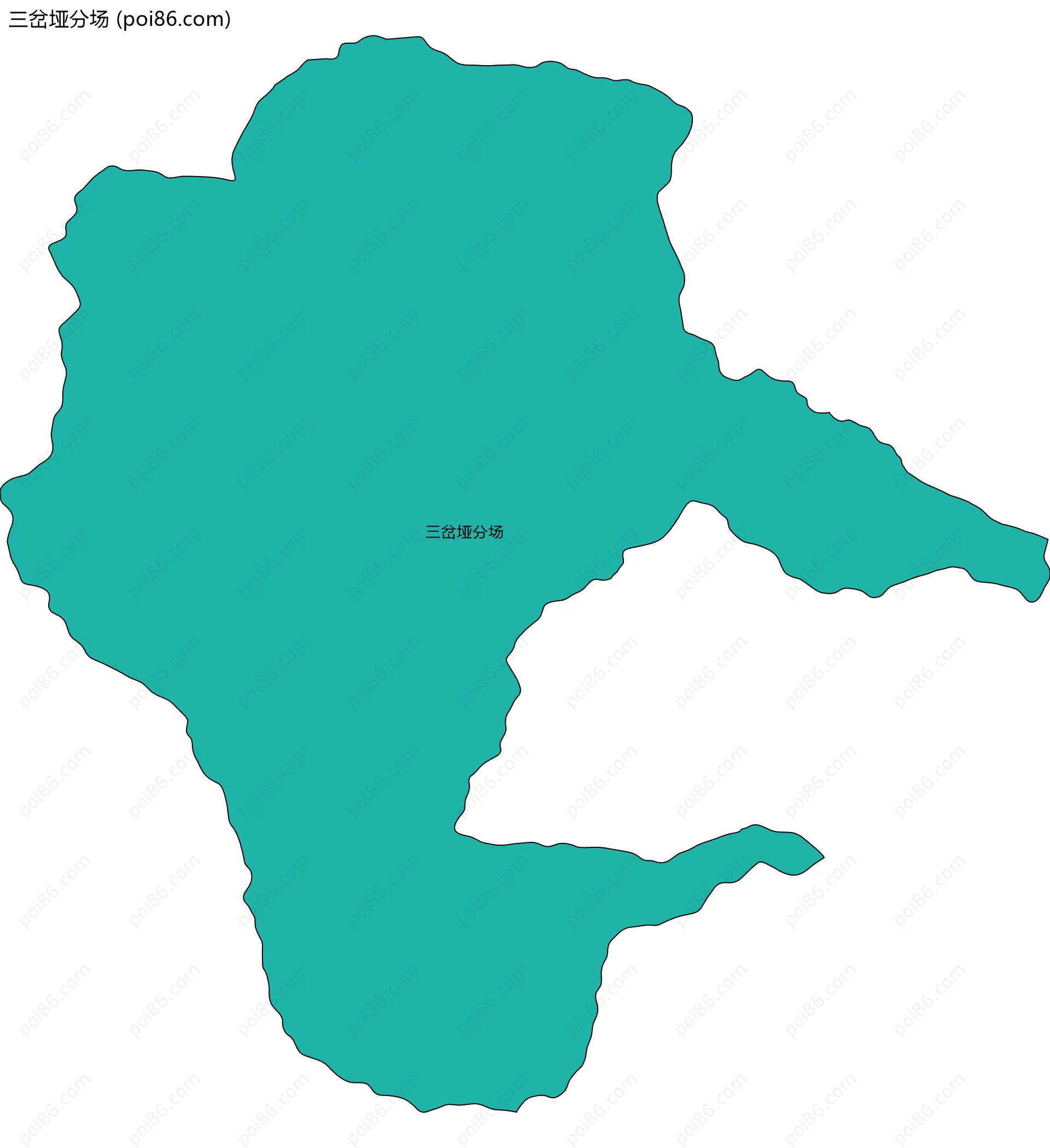 三岔垭分场边界地图