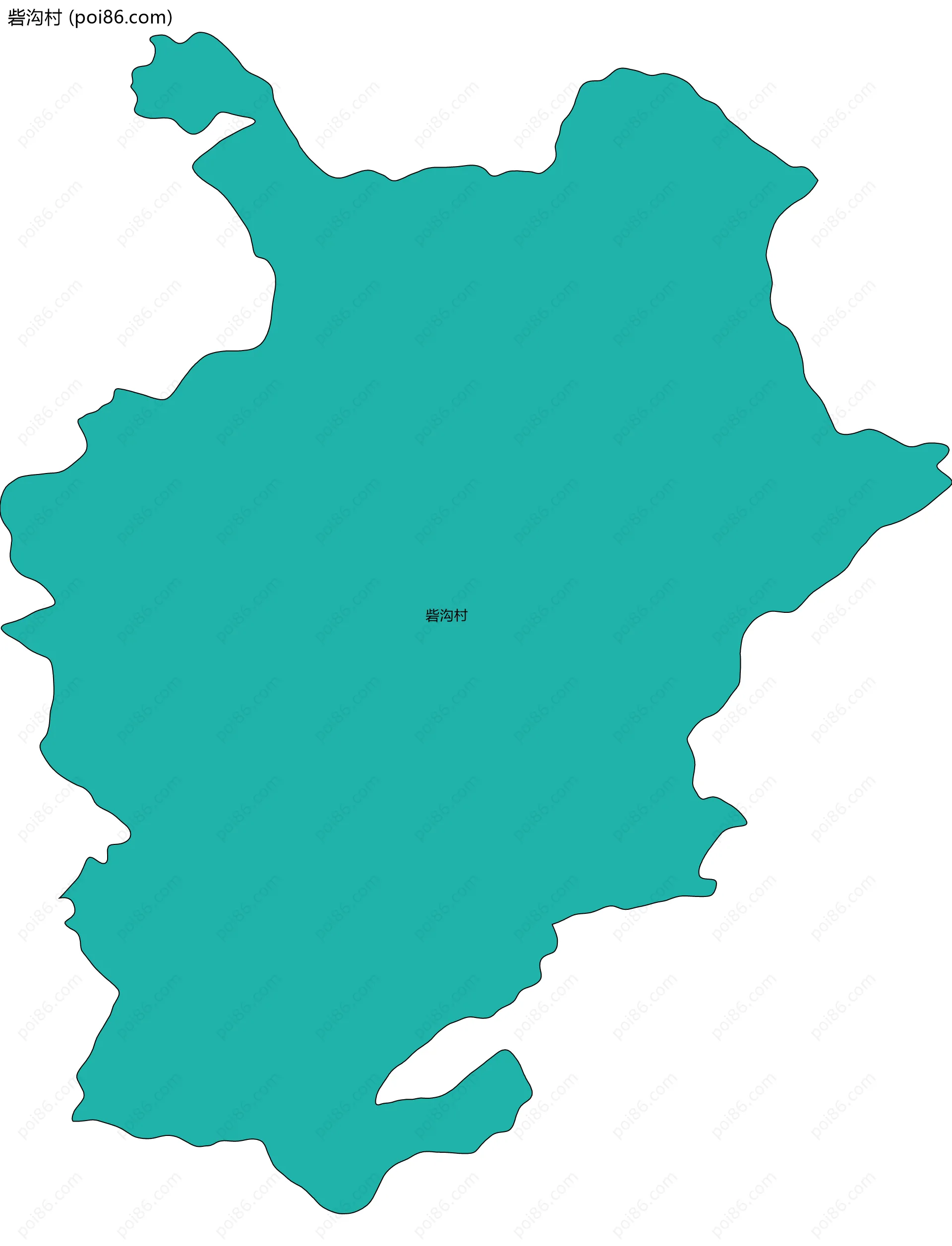 砦沟村边界地图