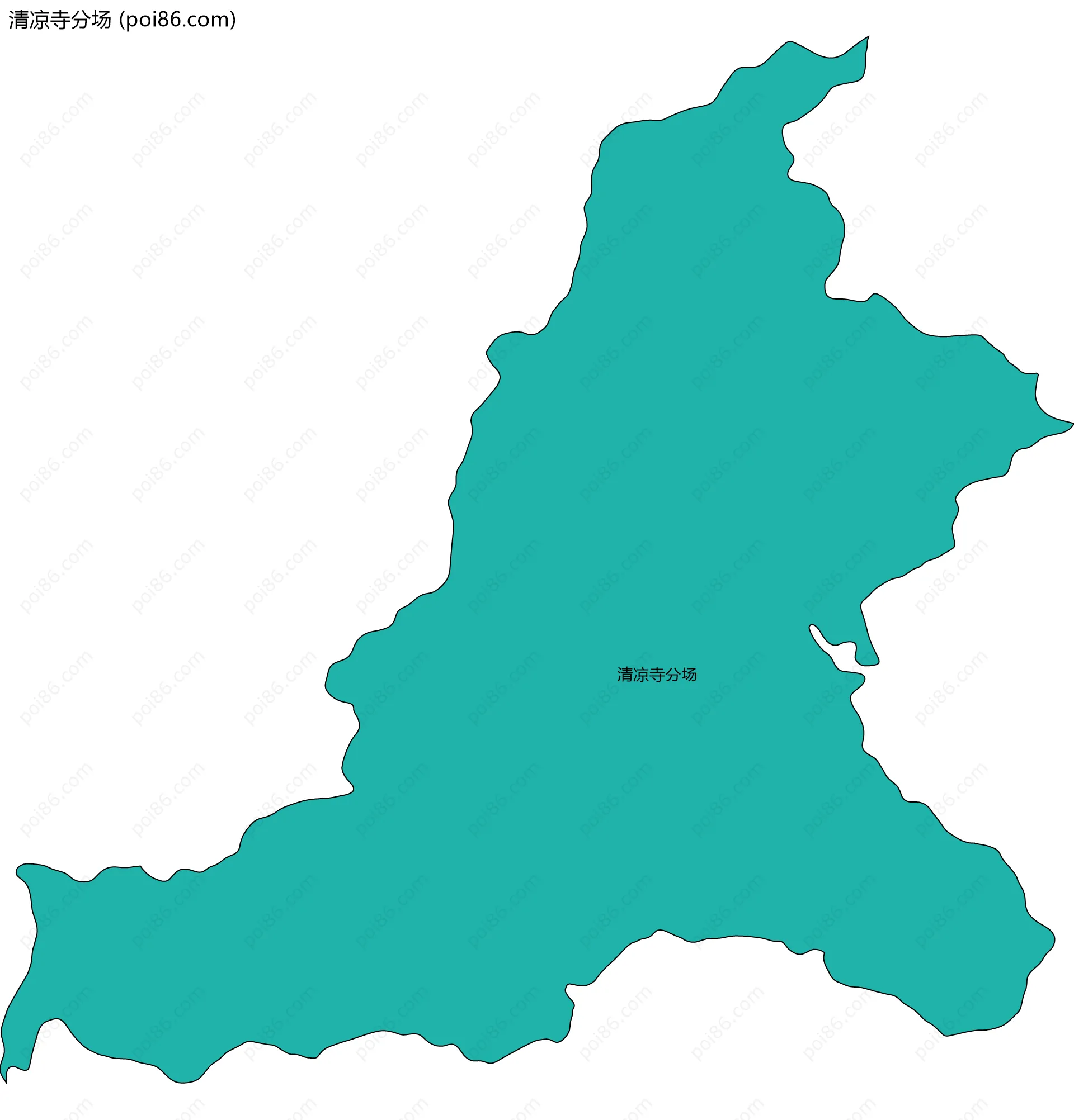 清凉寺分场边界地图