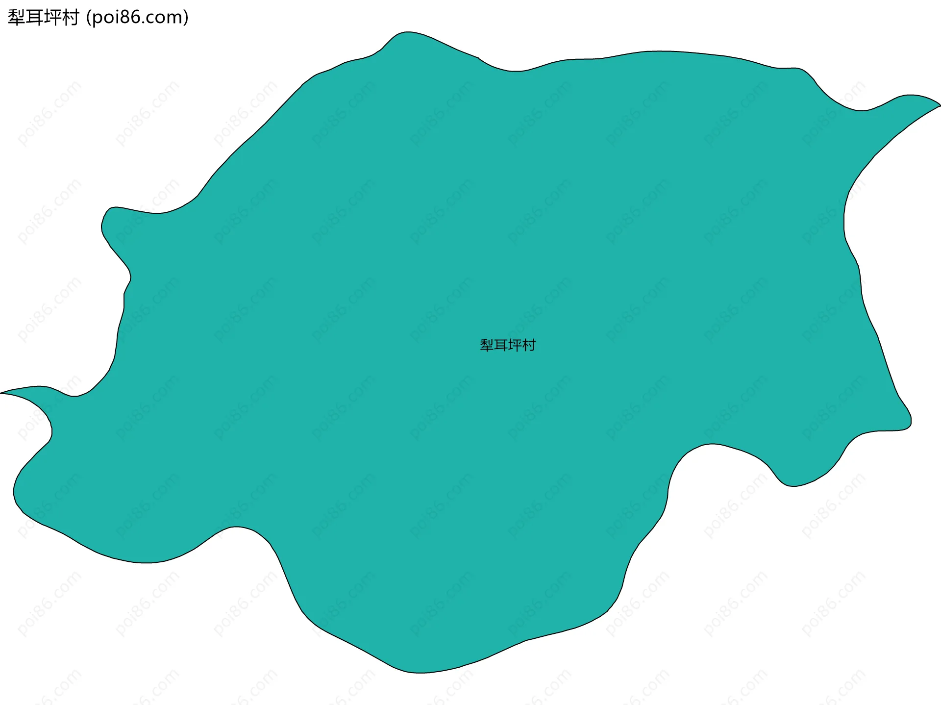 犁耳坪村边界地图