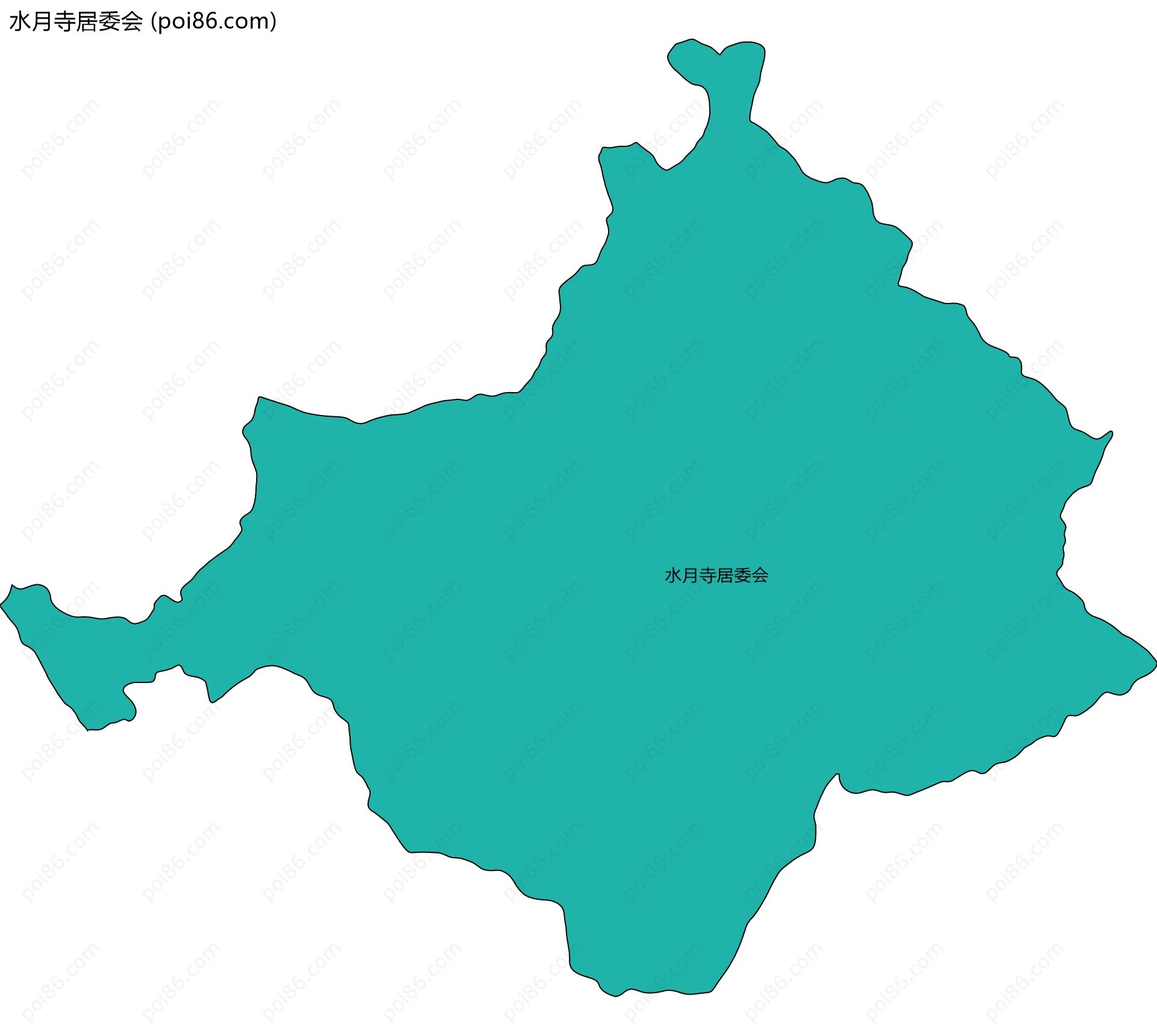 水月寺居委会边界地图