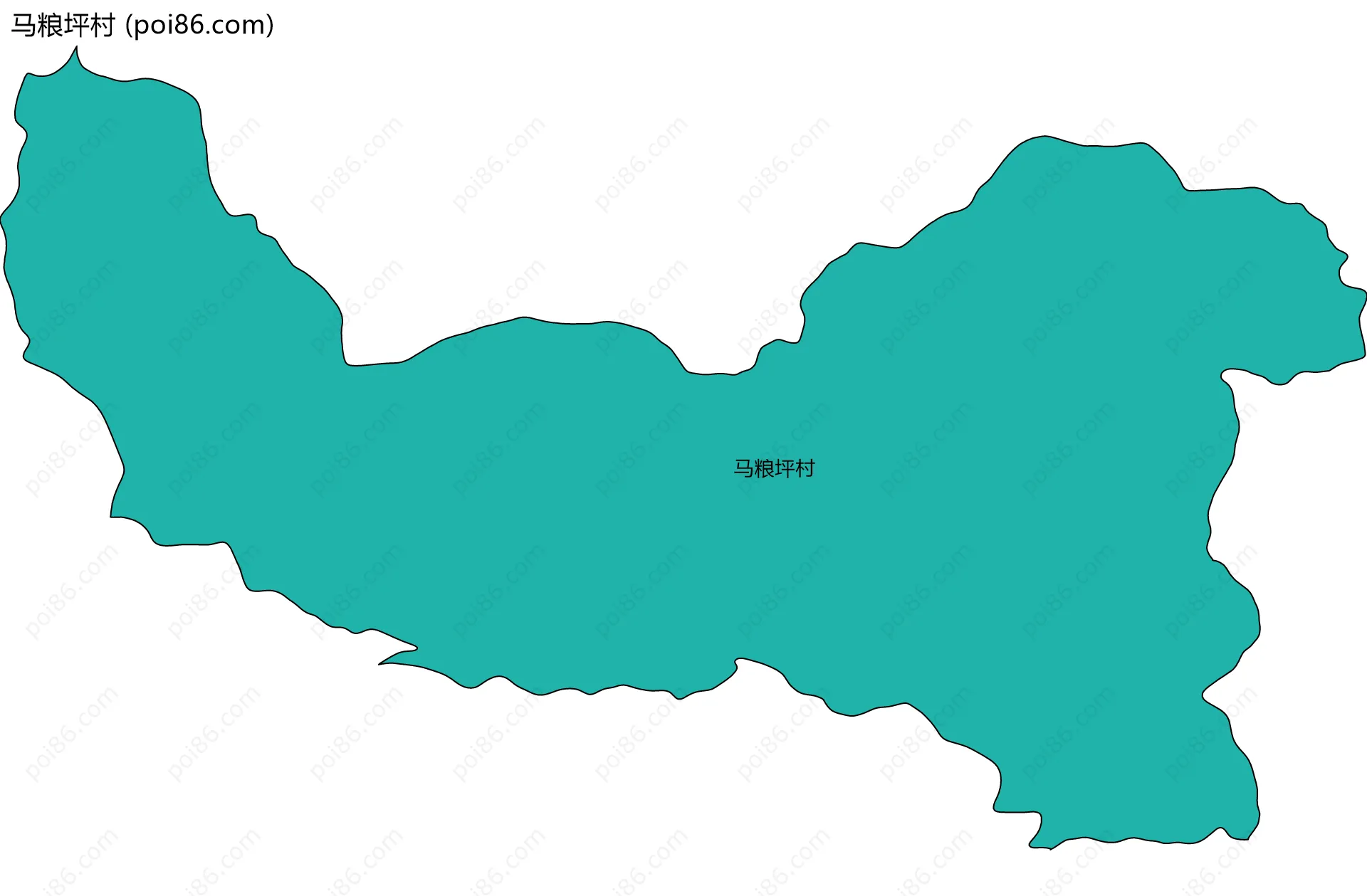 马粮坪村边界地图