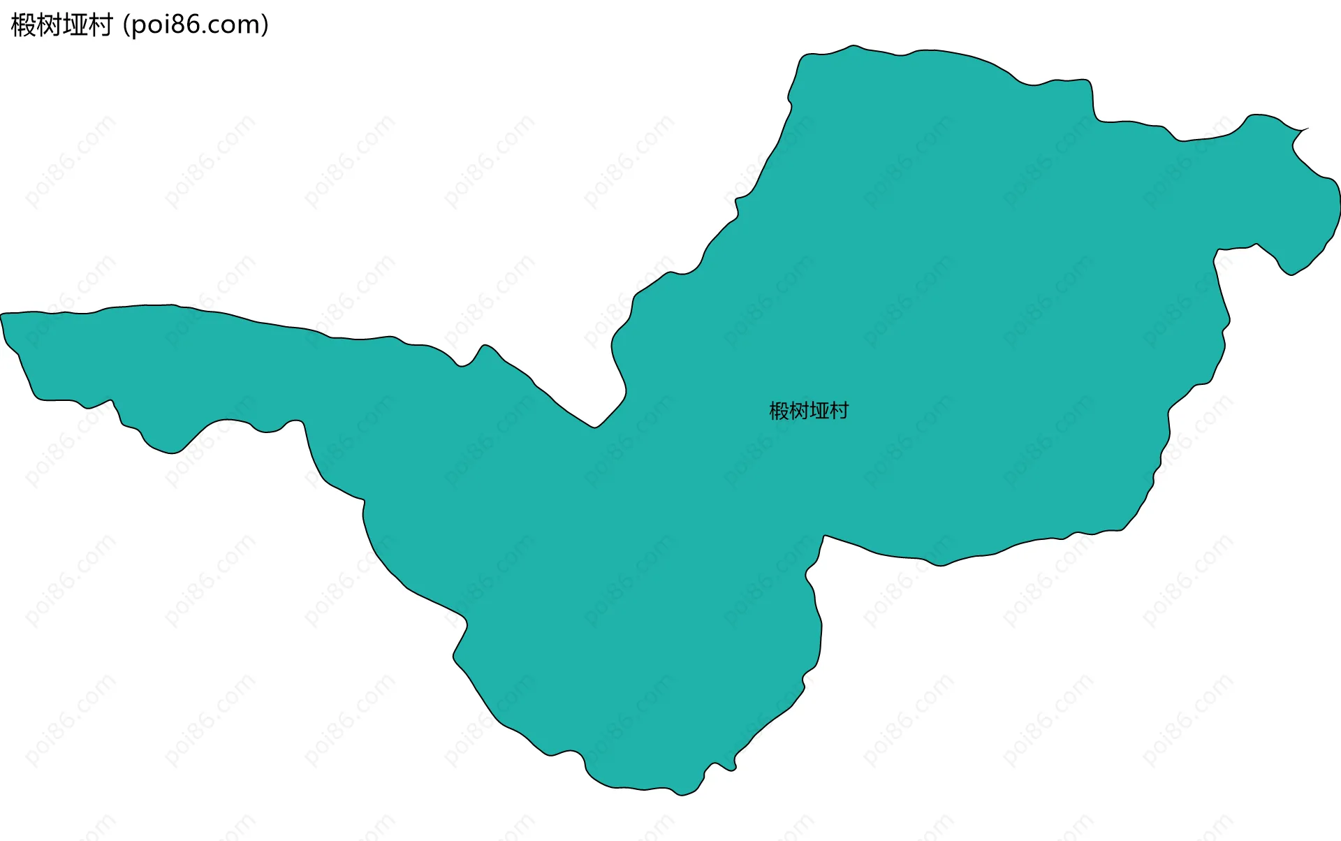 椴树垭村边界地图