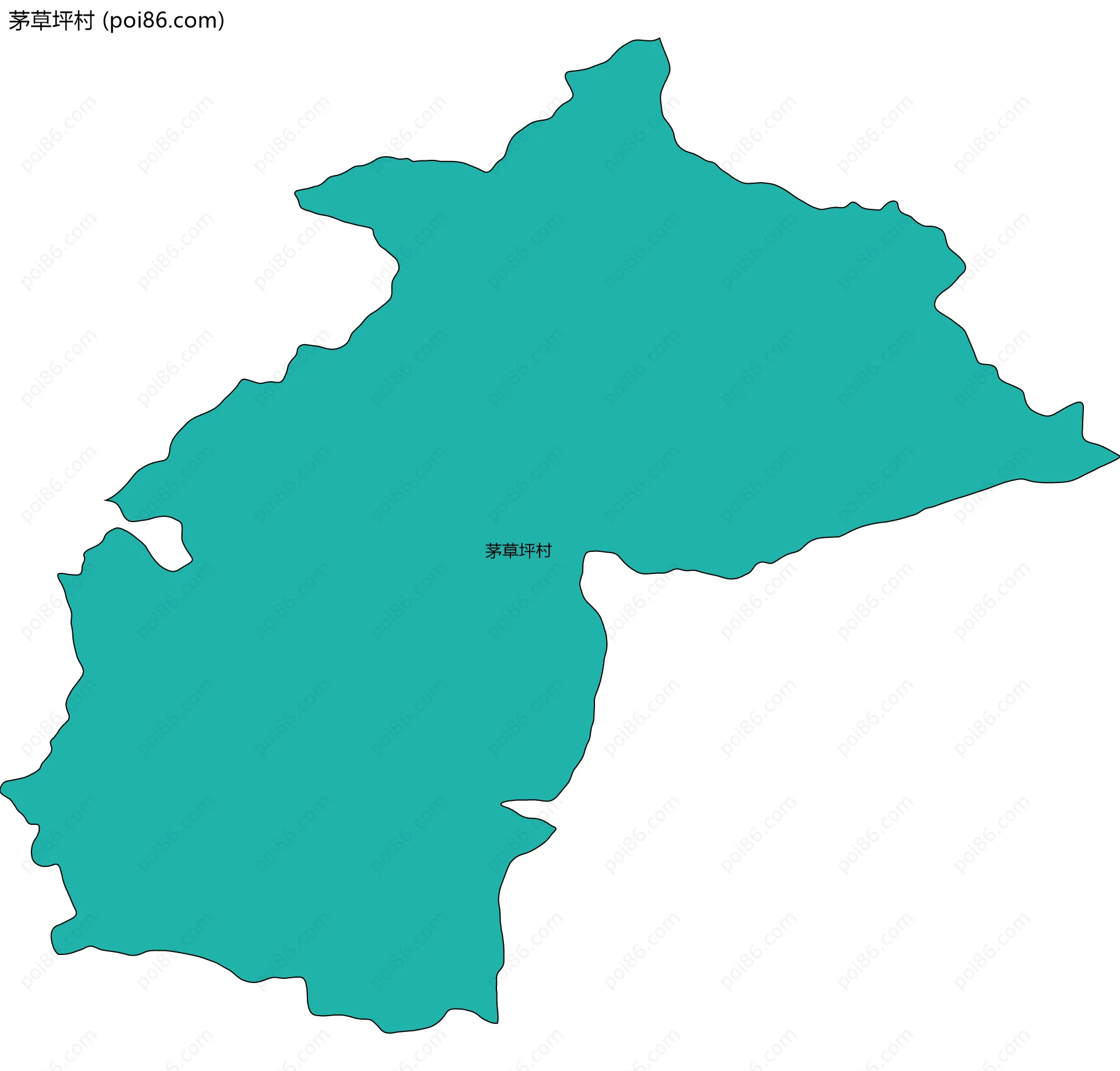 茅草坪村边界地图