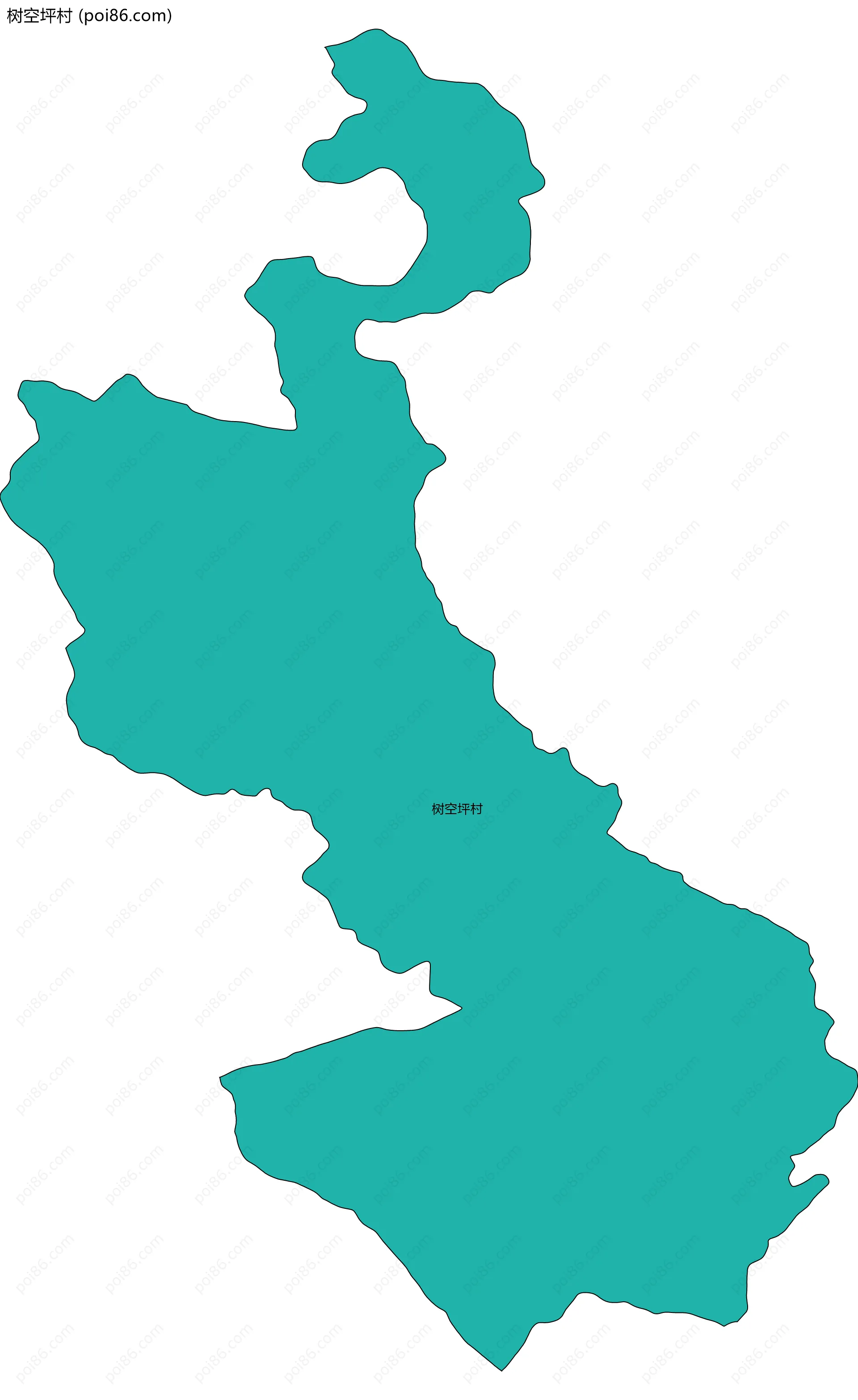 树空坪村边界地图