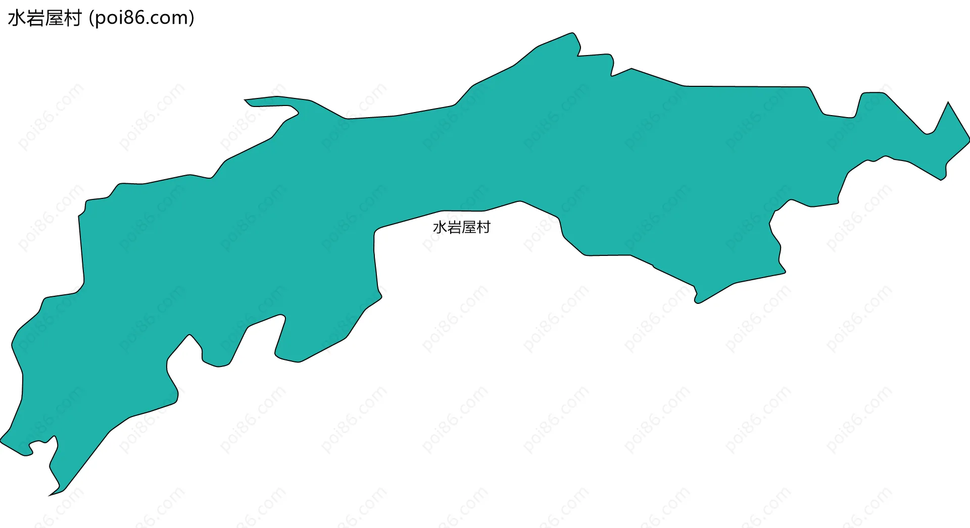 水岩屋村边界地图