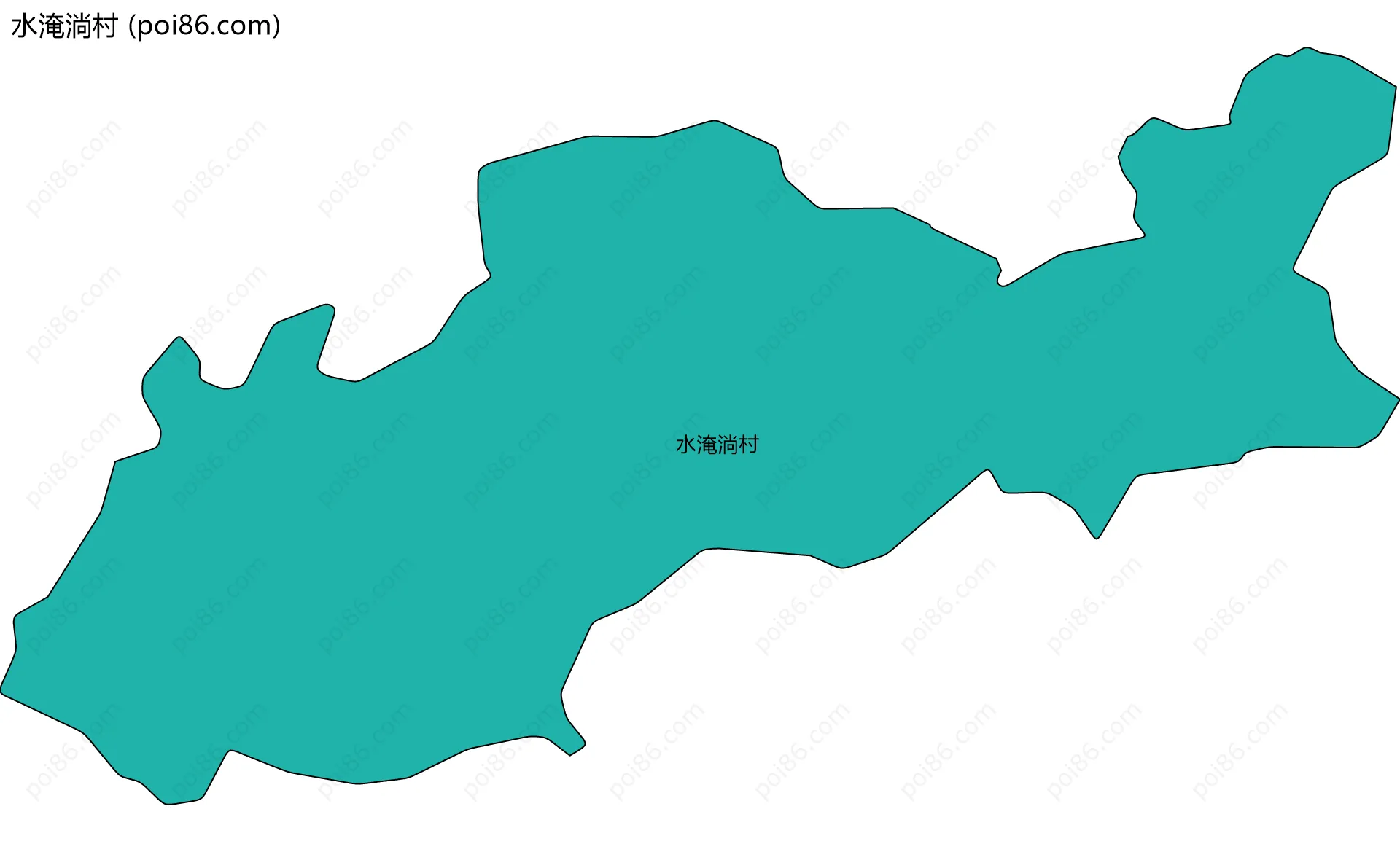 水淹淌村边界地图