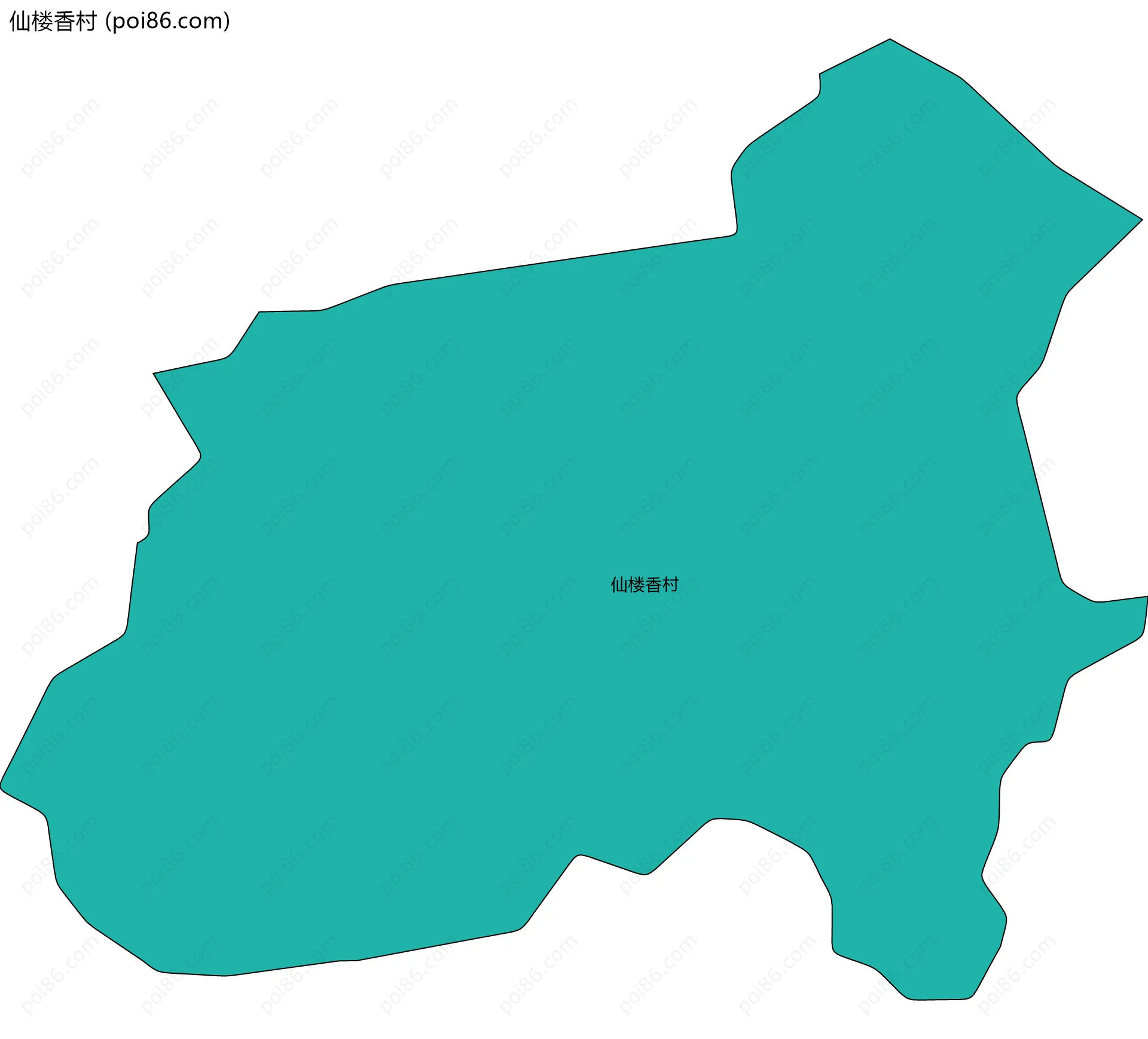 仙楼香村边界地图