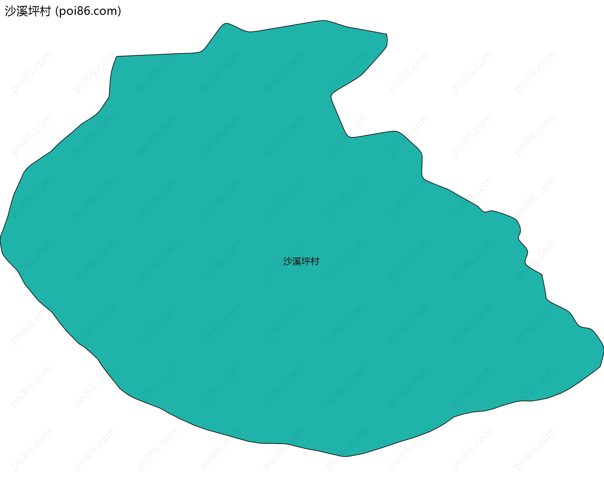 沙溪坪村边界地图