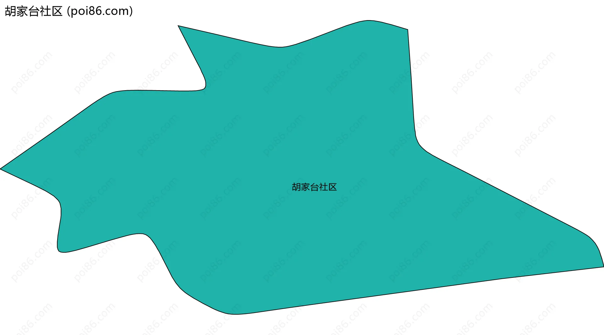 胡家台社区边界地图