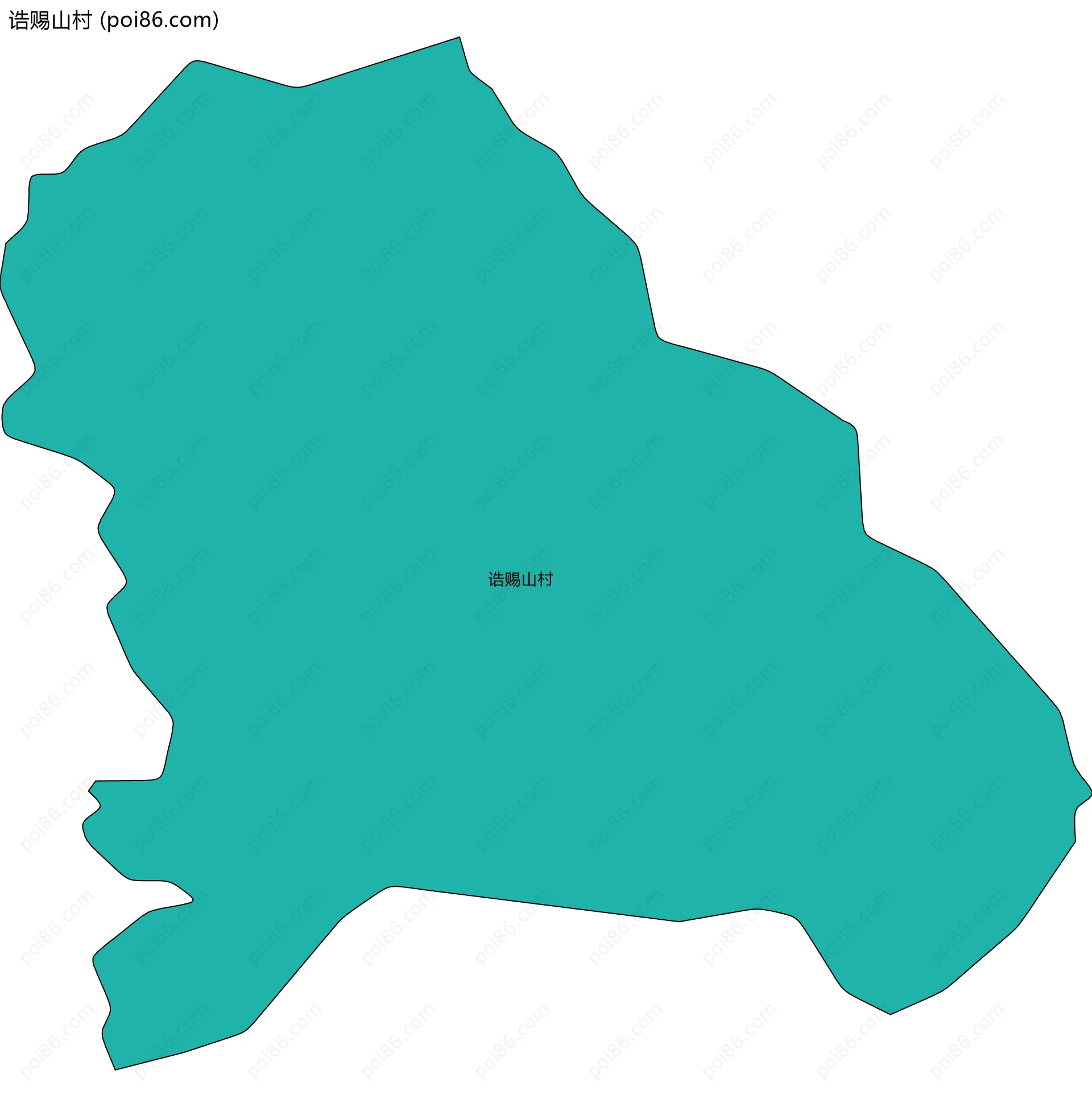 诰赐山村边界地图