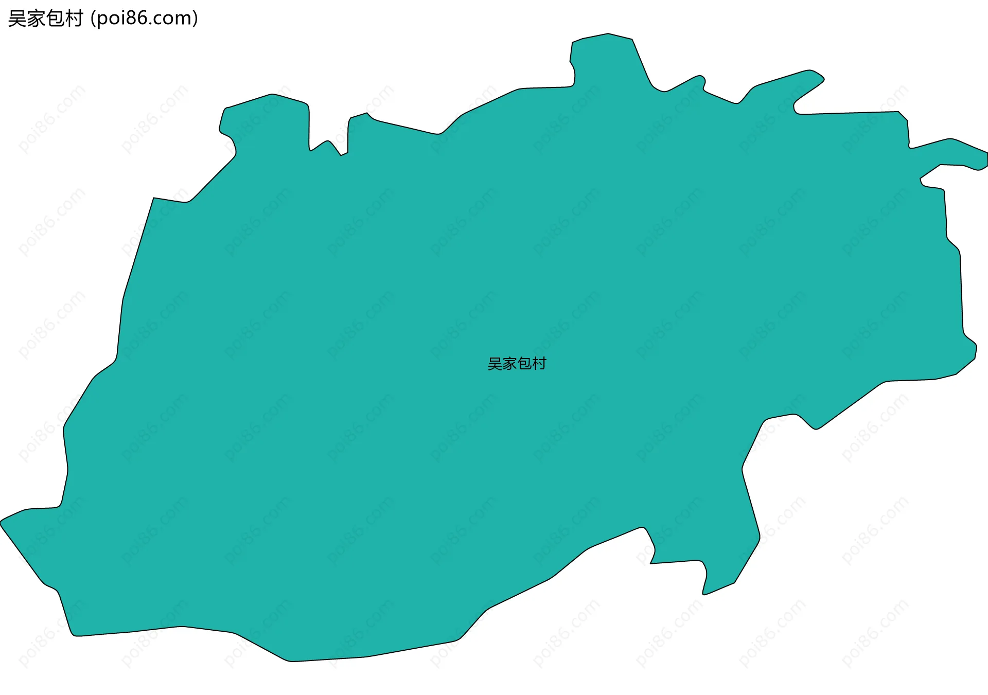 吴家包村边界地图