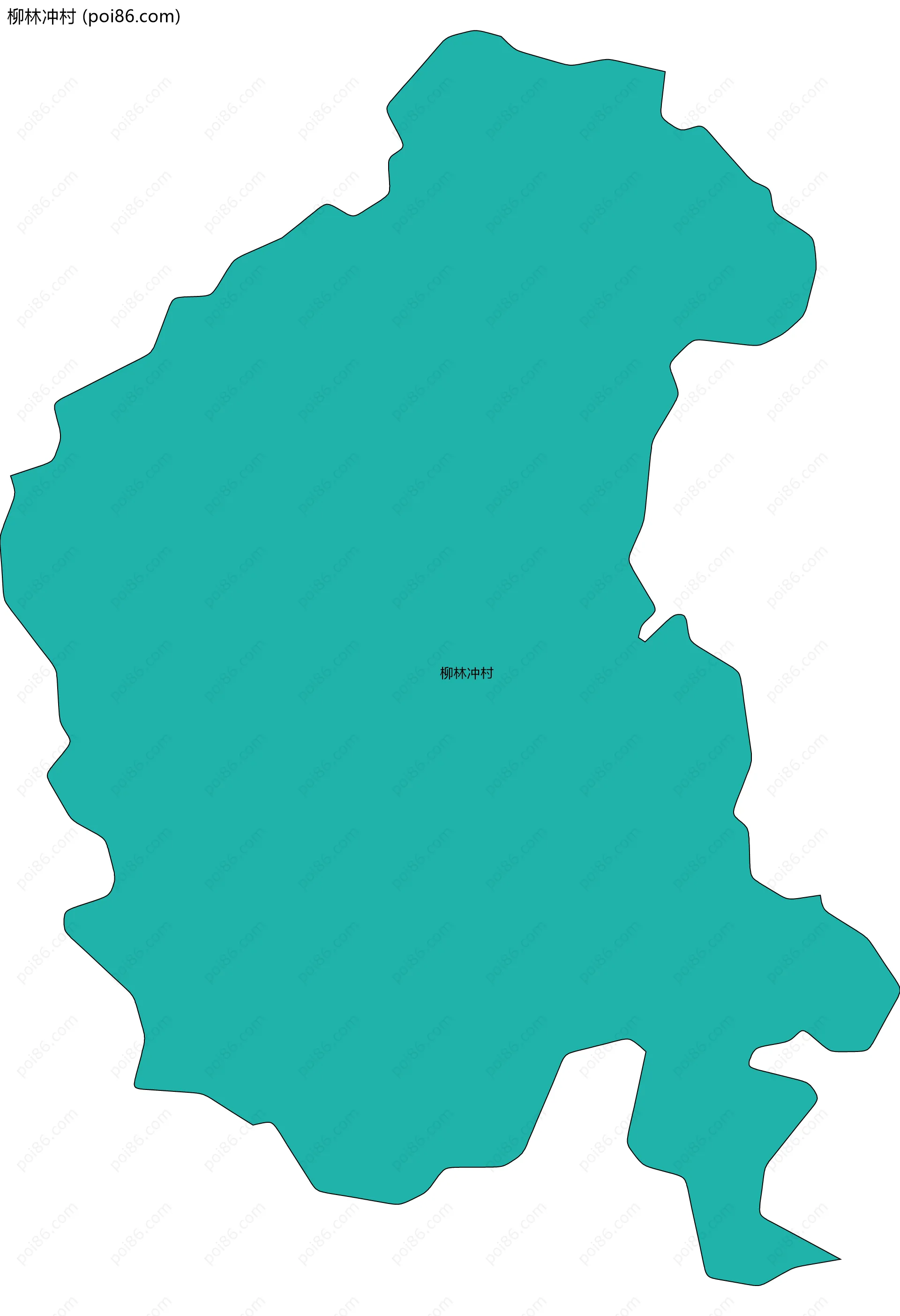 柳林冲村边界地图